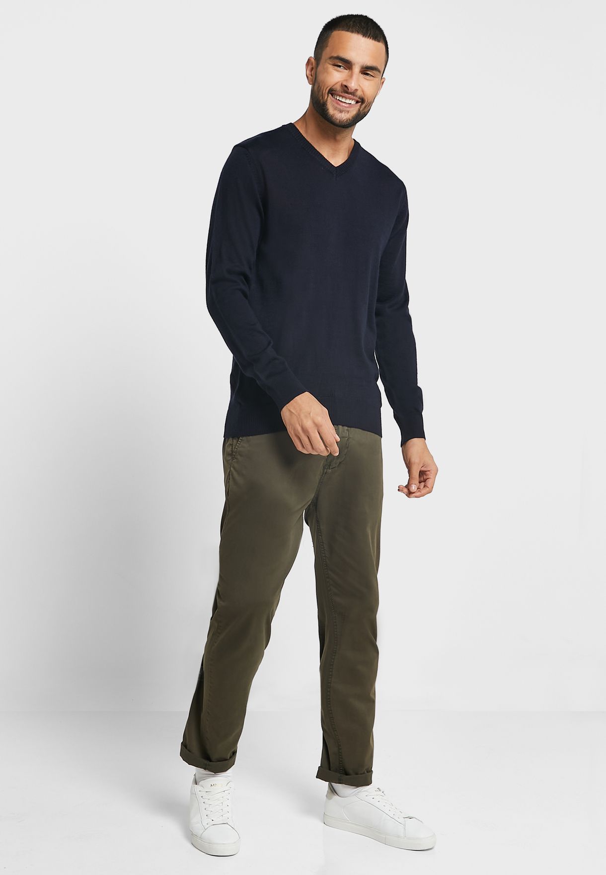 Wool V Neck Sweater