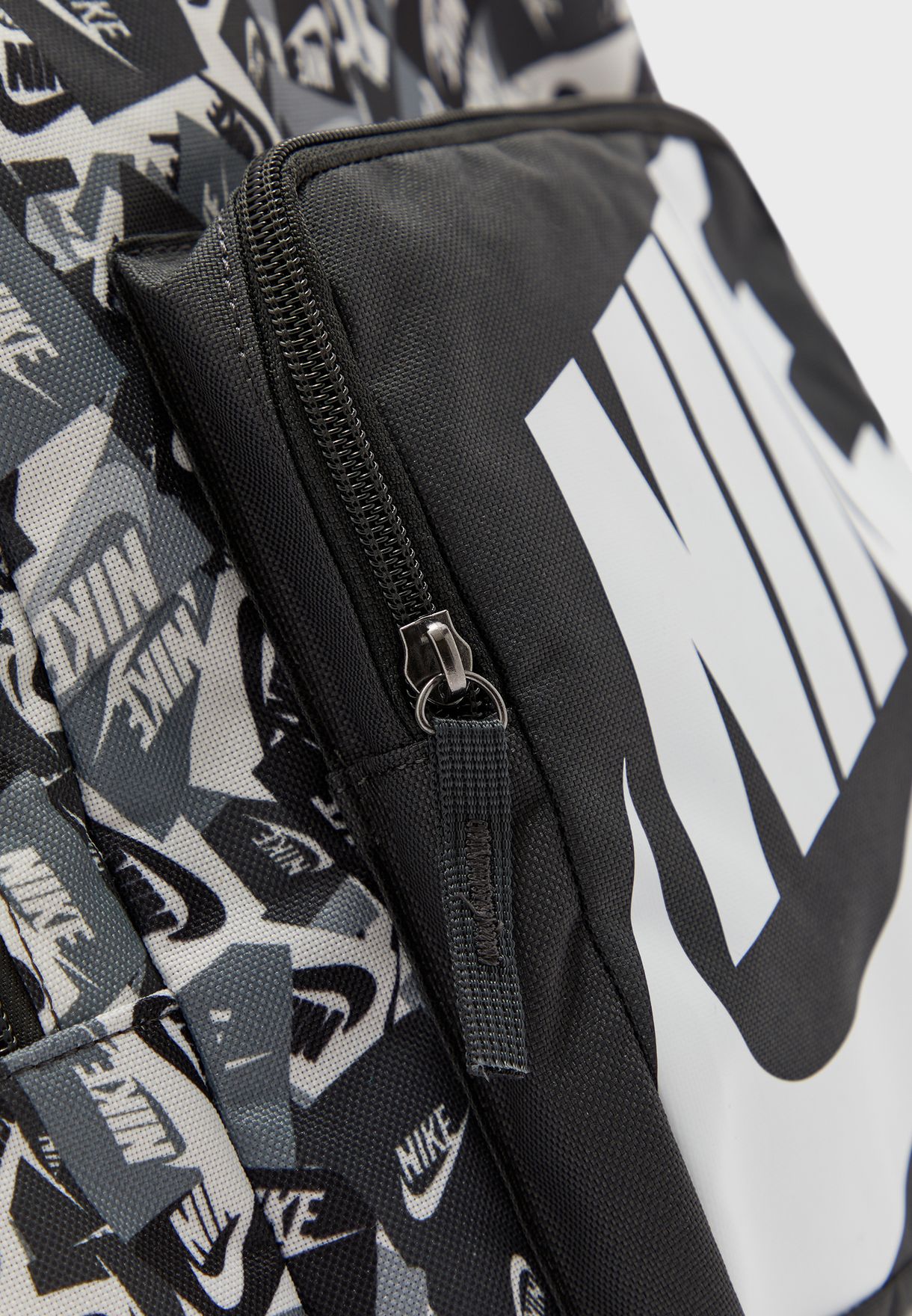 nike textured backpack with signature branding