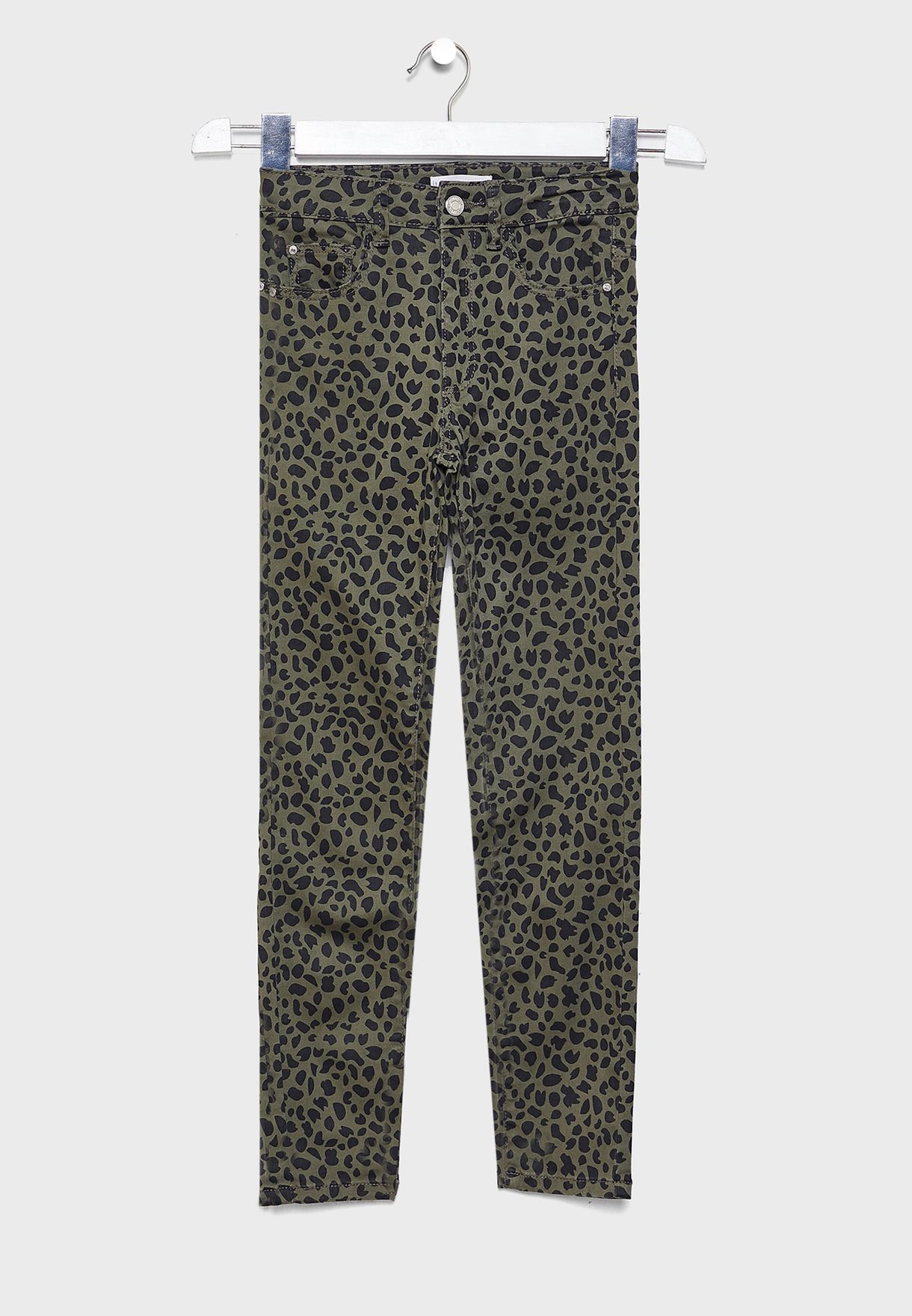 Kids Leopard Print Jeans