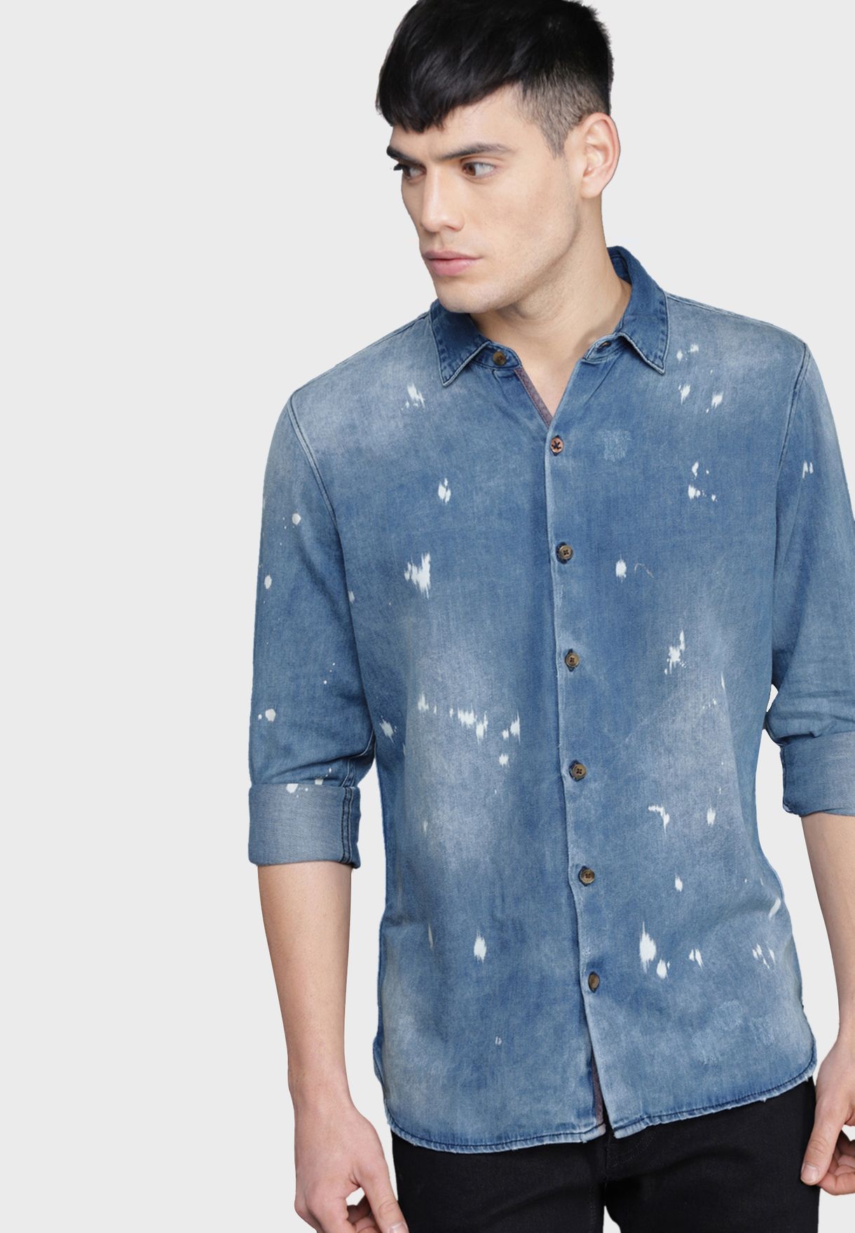 wrogn denim shirts