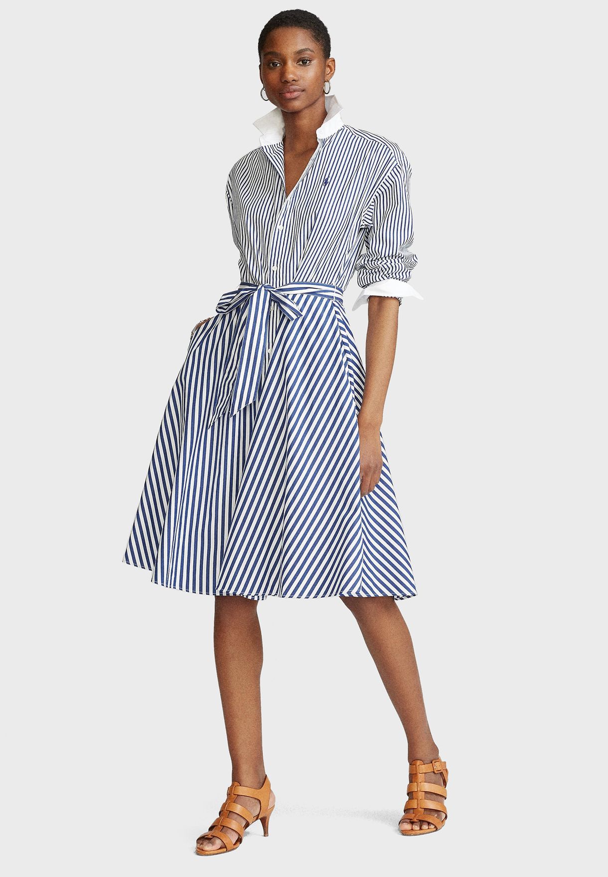 Buy Polo Ralph Lauren stripes Belted Striped Shirt Dress for Women in  Muscat, Salalah