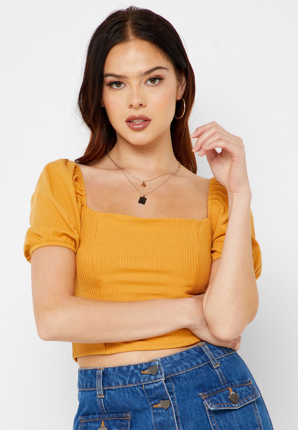 square neck top forever 21