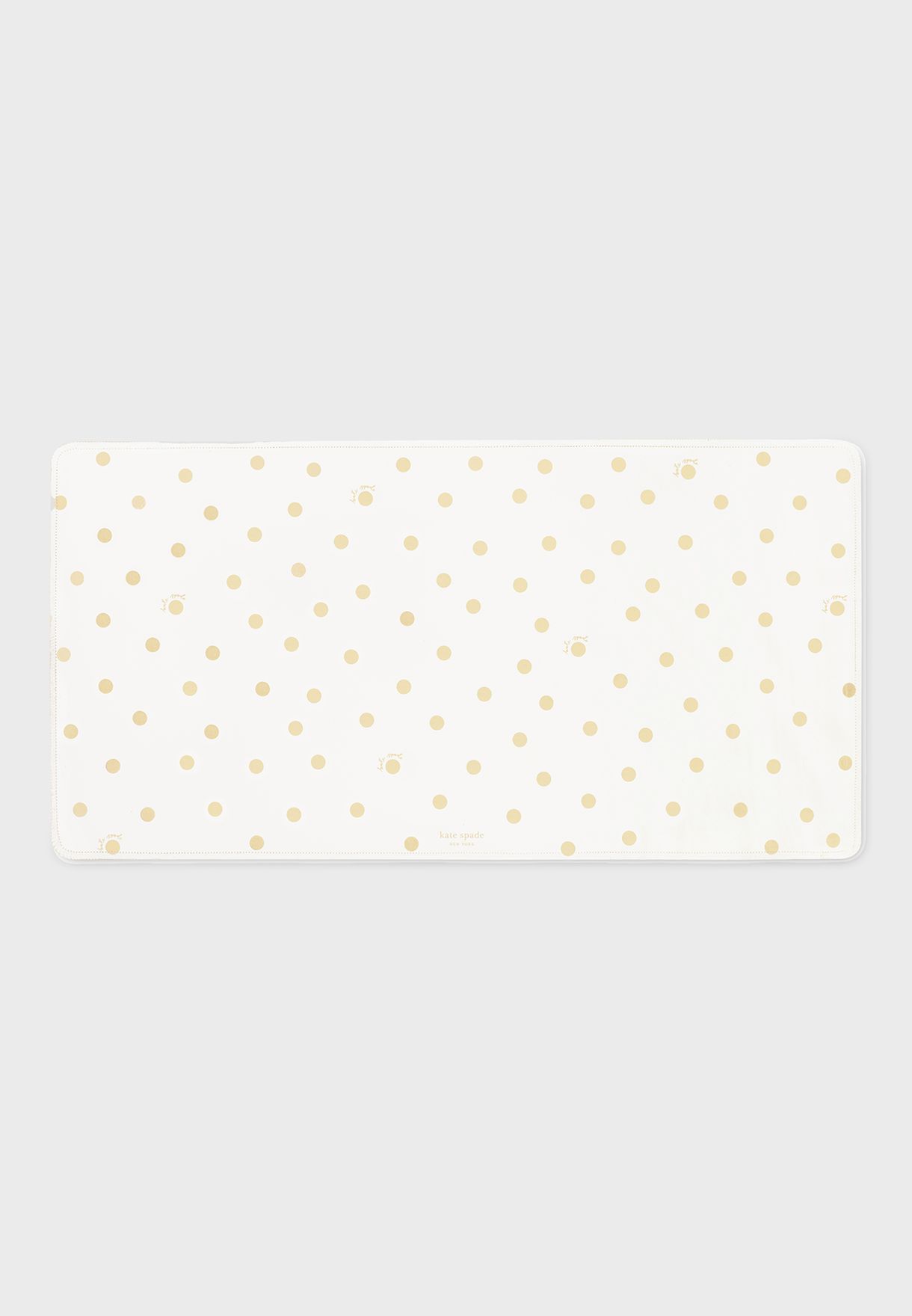 Gold Dot With Script Desk Pad