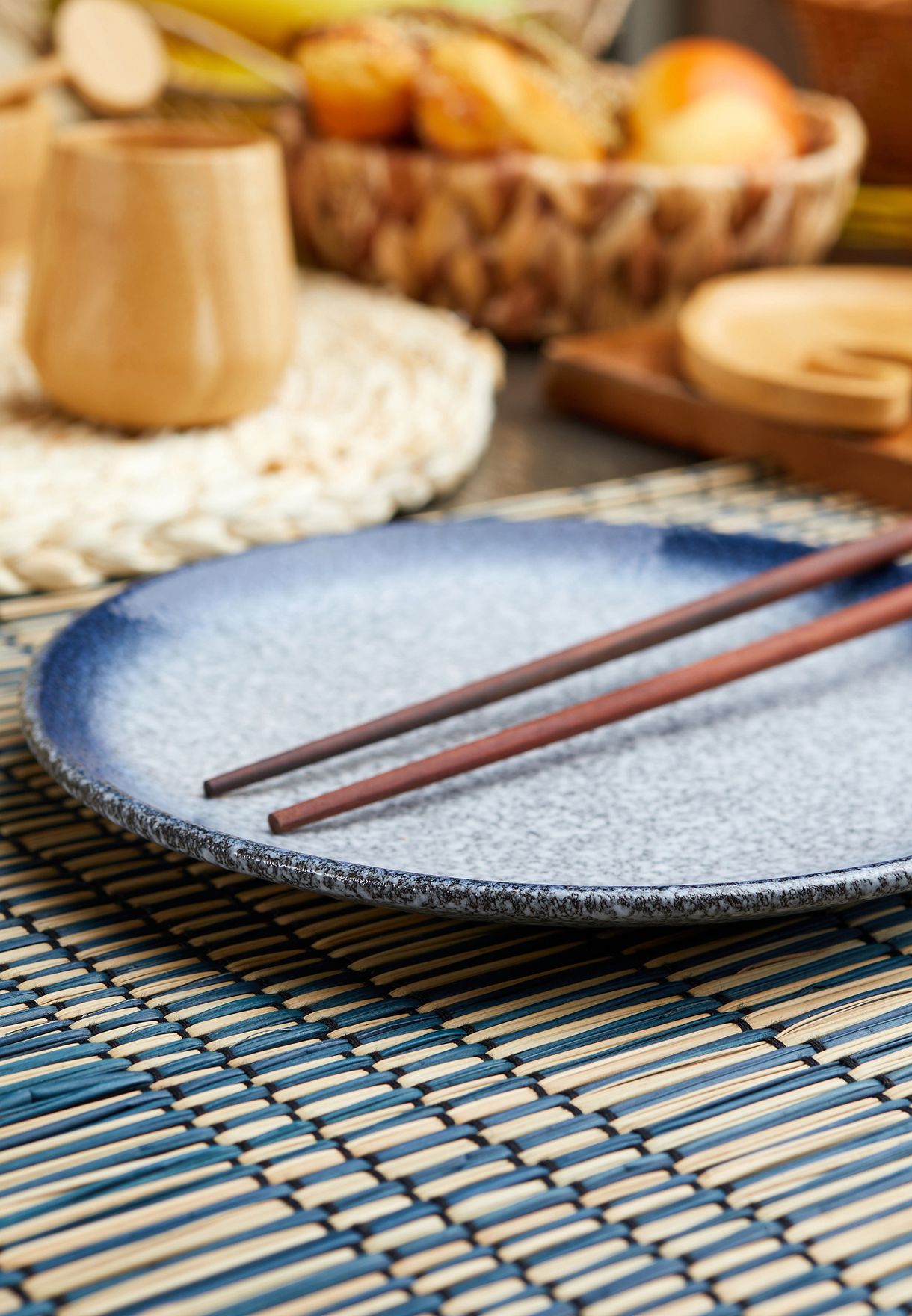 Blue Glaze Dinner Plate