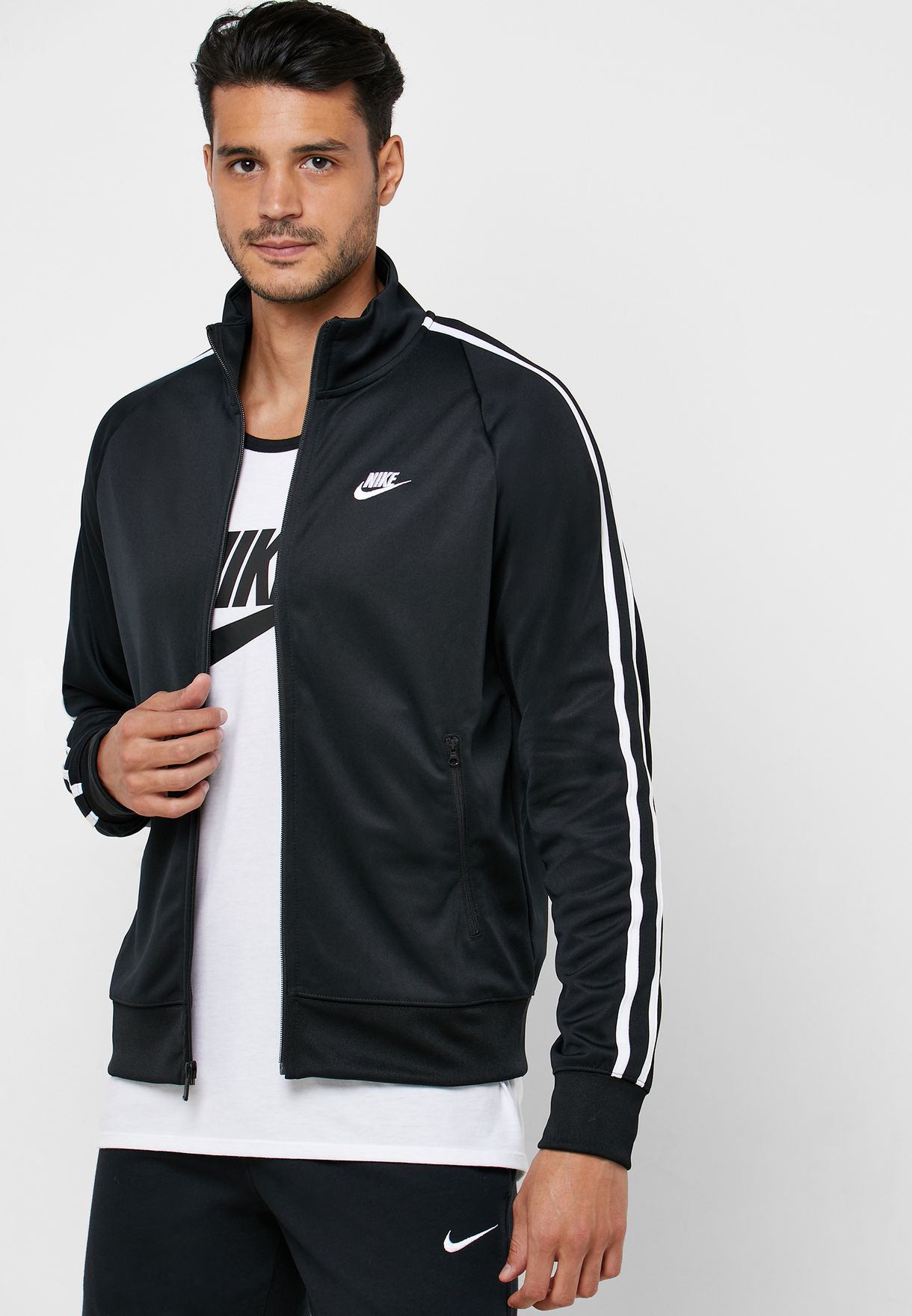 Buy Nike black NSW N98 Tribute Jacket 