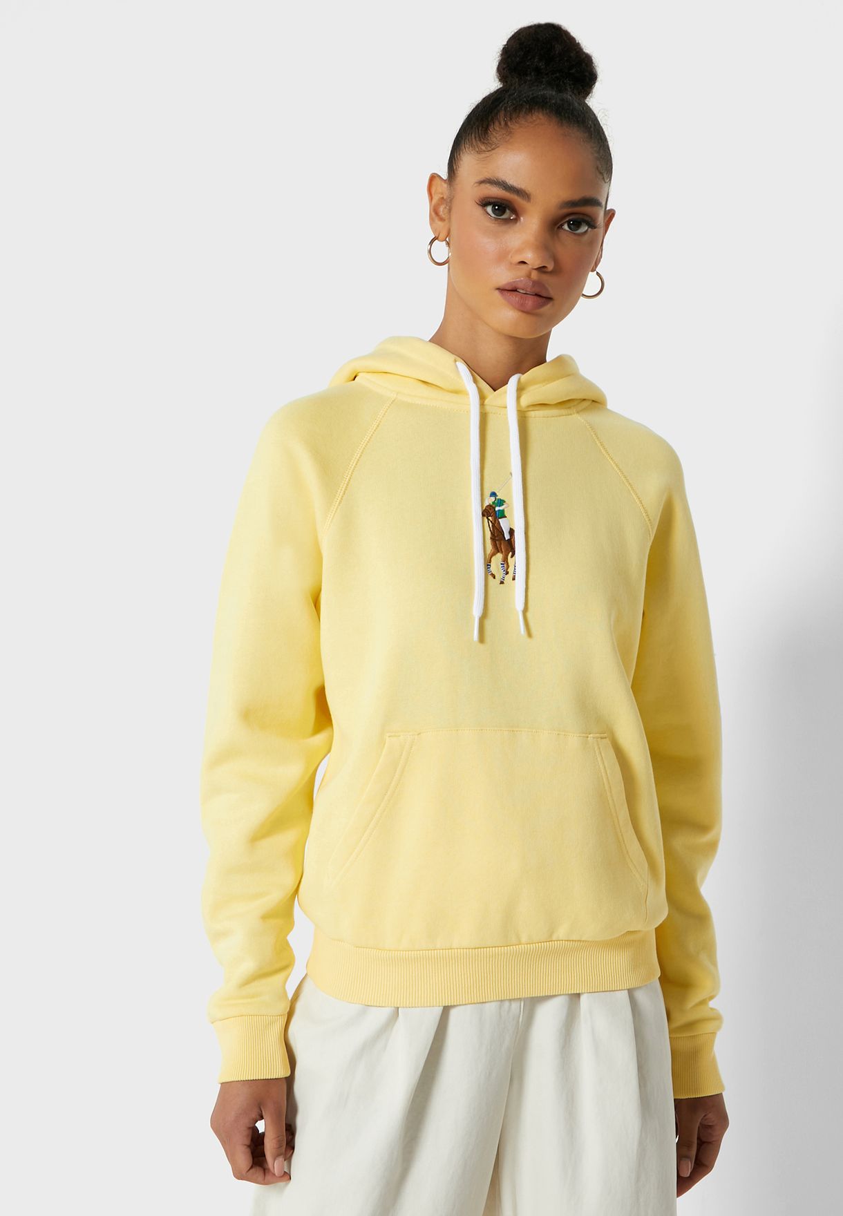 Buy Polo Ralph Lauren yellow Logo Hoodie for Women in MENA, Worldwide