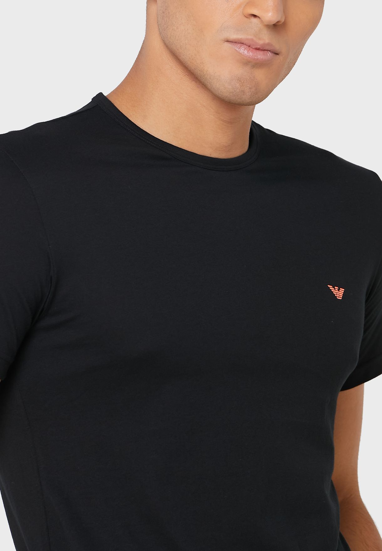 2 Pack Chest Logo Crew Neck T-Shirt