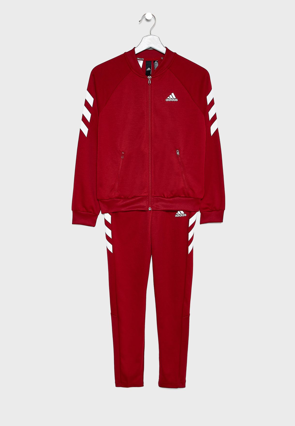 red adidas tracksuit youth