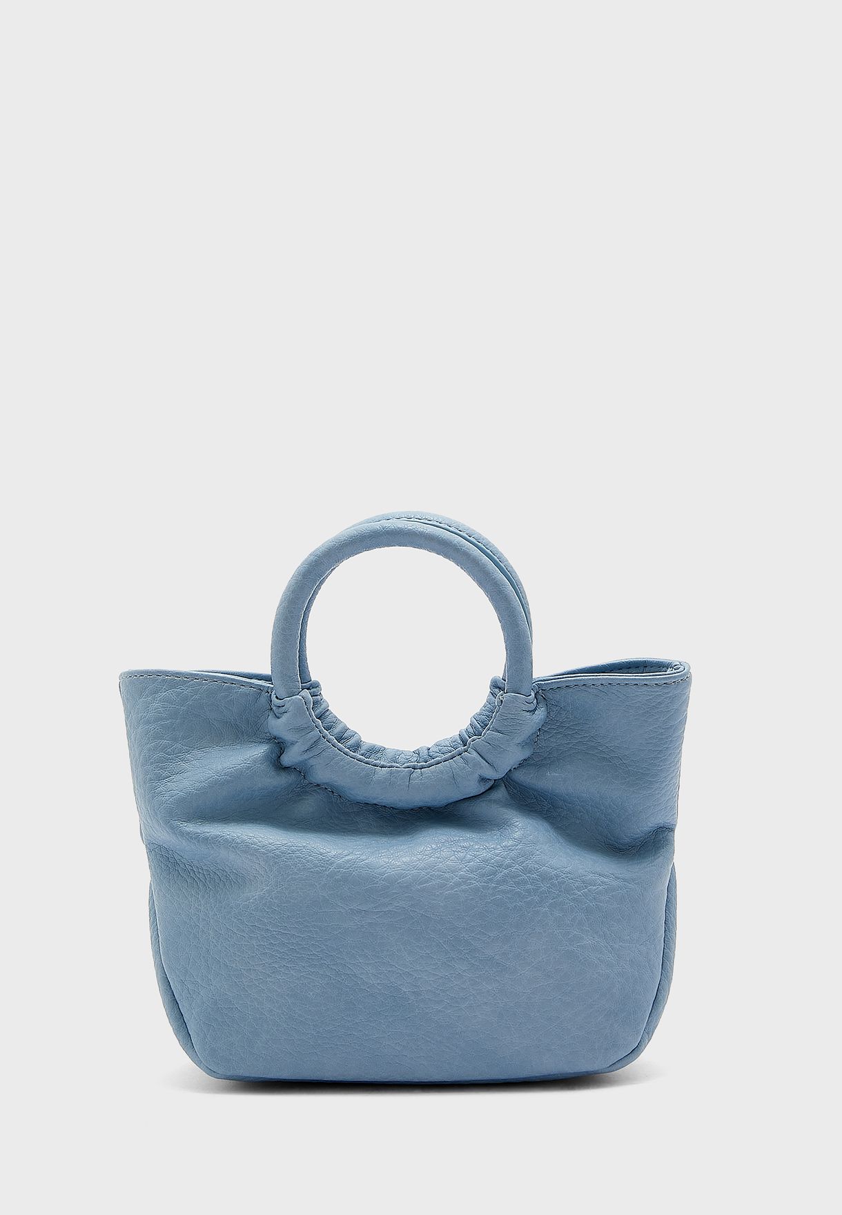 Circle Handle Mini Tote Handbag