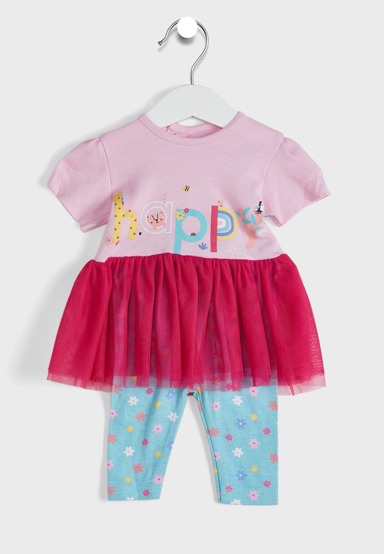 Infant Happy Dress & Legging Set