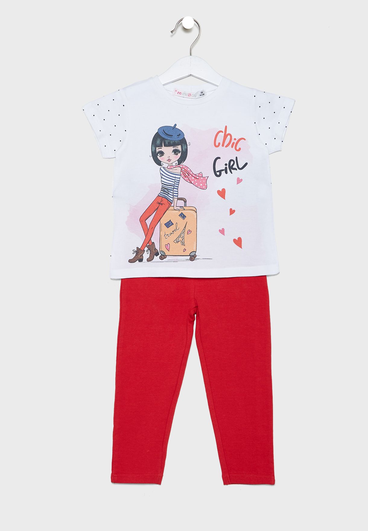Kids Graphic Top + Trousers Set