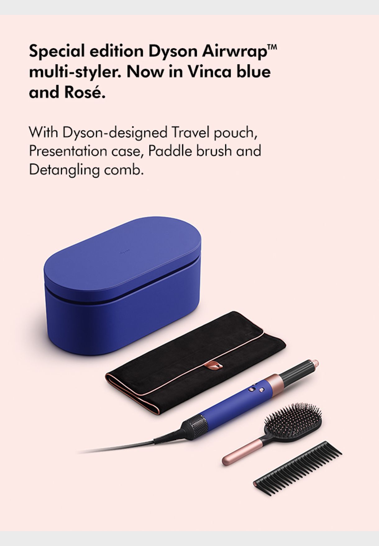 Dyson Airwrap™ multi-styler Complete with 8 Accessories & 3 Gifts (Vinca blue/Rosé)
