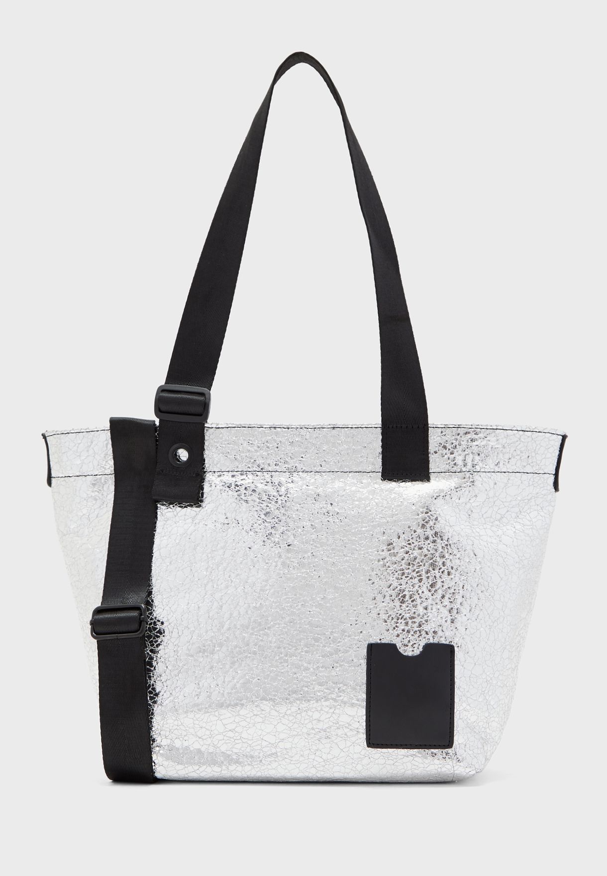 metallic tote