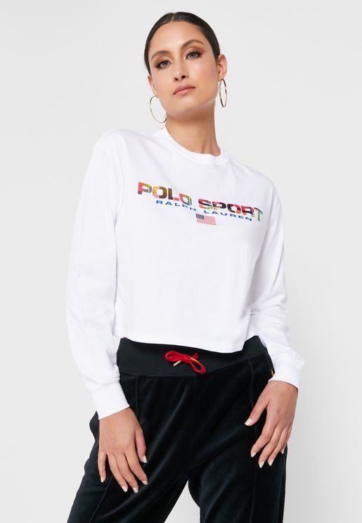 Polo Ralph Lauren Premium Long Sleeves T-Shirts for Women - Shop Online at  Namshi Bahrain