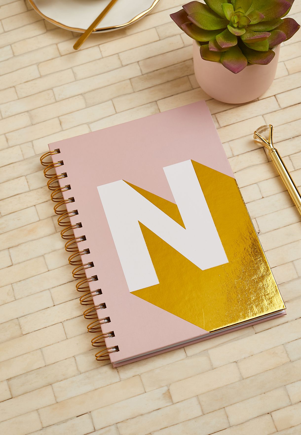 A5 English Monogram Notebook - N
