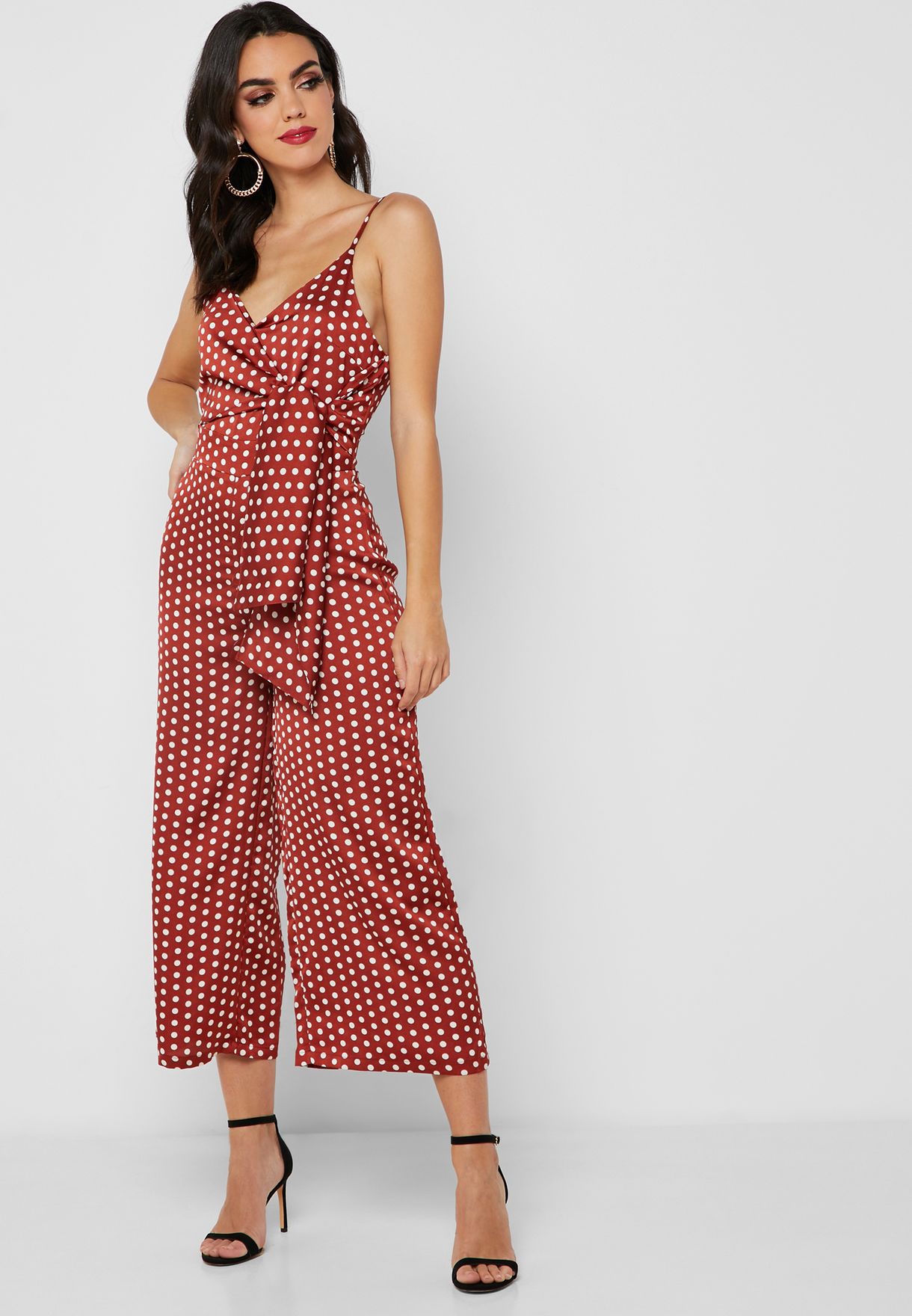 Beschikbaar gezantschap ijzer Buy Missguided prints Polka Dot Side Tie Jumpsuit for Women in MENA,  Worldwide