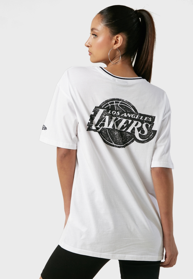 Women's New Era Los Angeles Lakers Washed Short-Sleeve T-Shirt