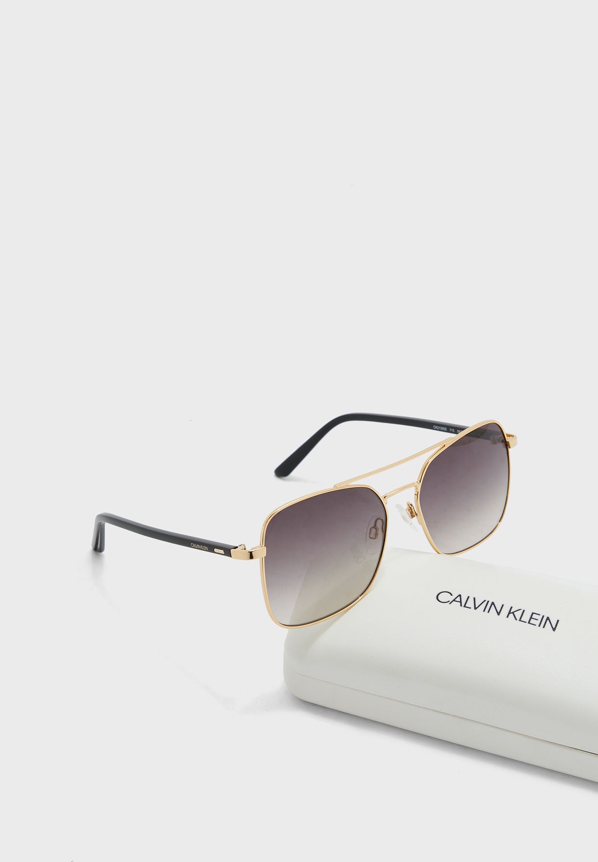 Buy Calvin Klein gold Full-Rim Metal Butterfly Sunglasses - Lens Size: 56  Mm for Women in Riyadh, Jeddah