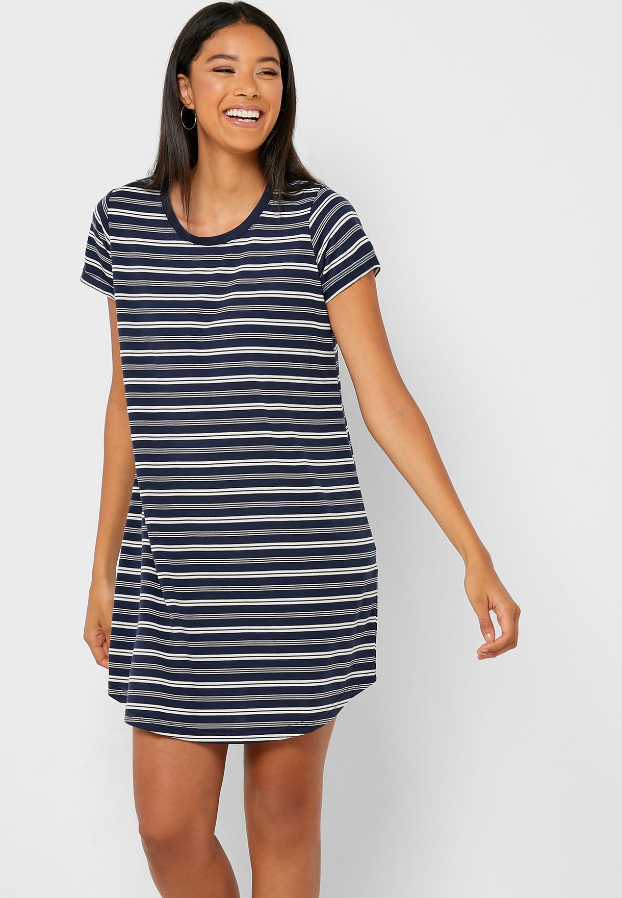 Cotton On stripes Striped T-Shirt Dress ...
