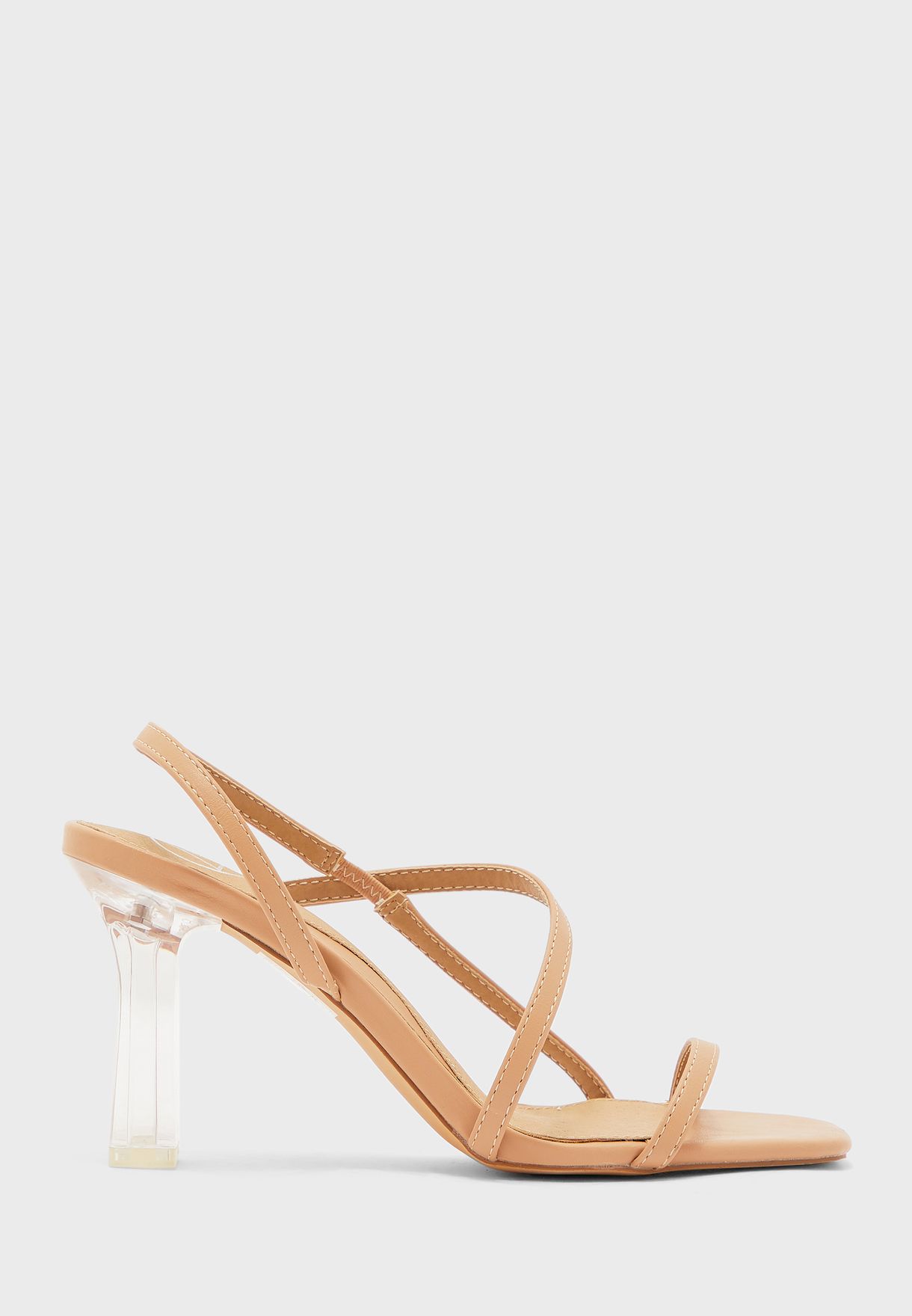 beige square toe sandals