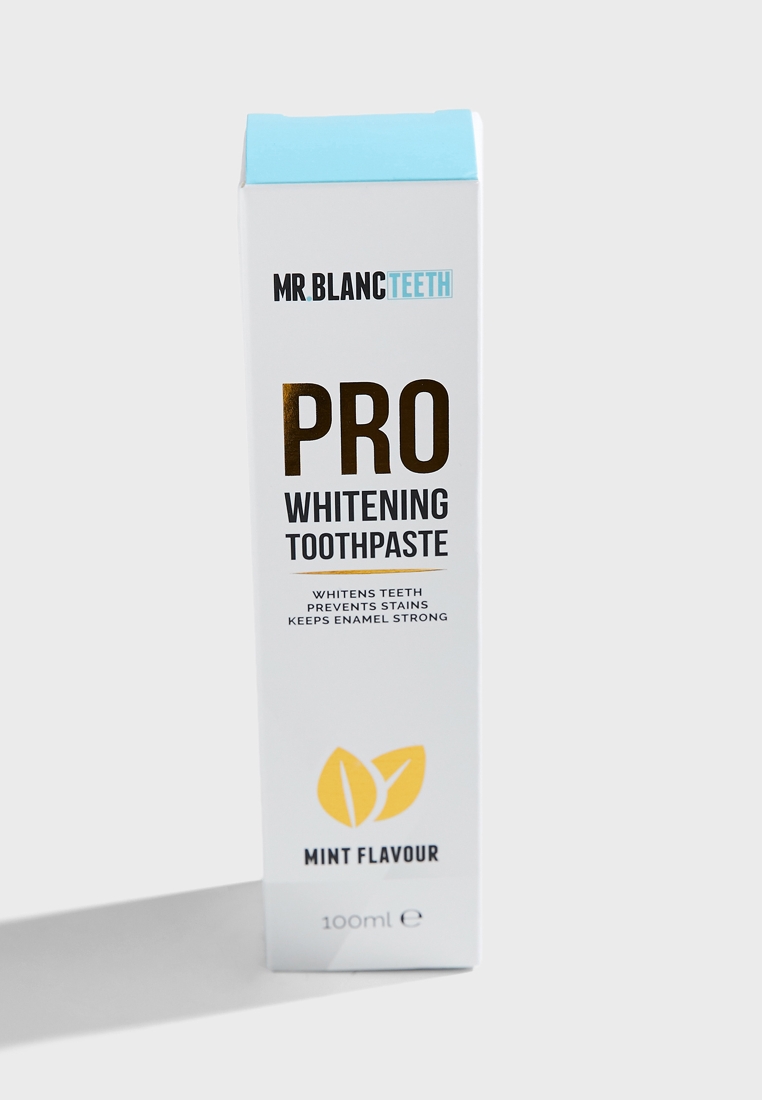 mr blanc teeth pro whitening toothpaste