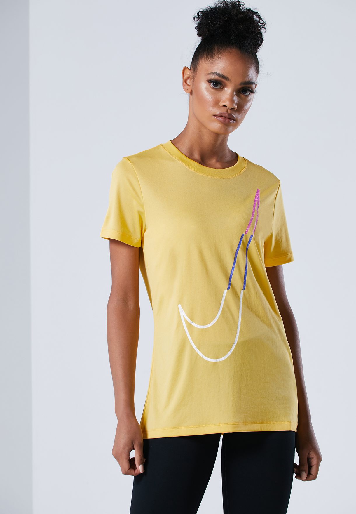 yellow dri fit shirt