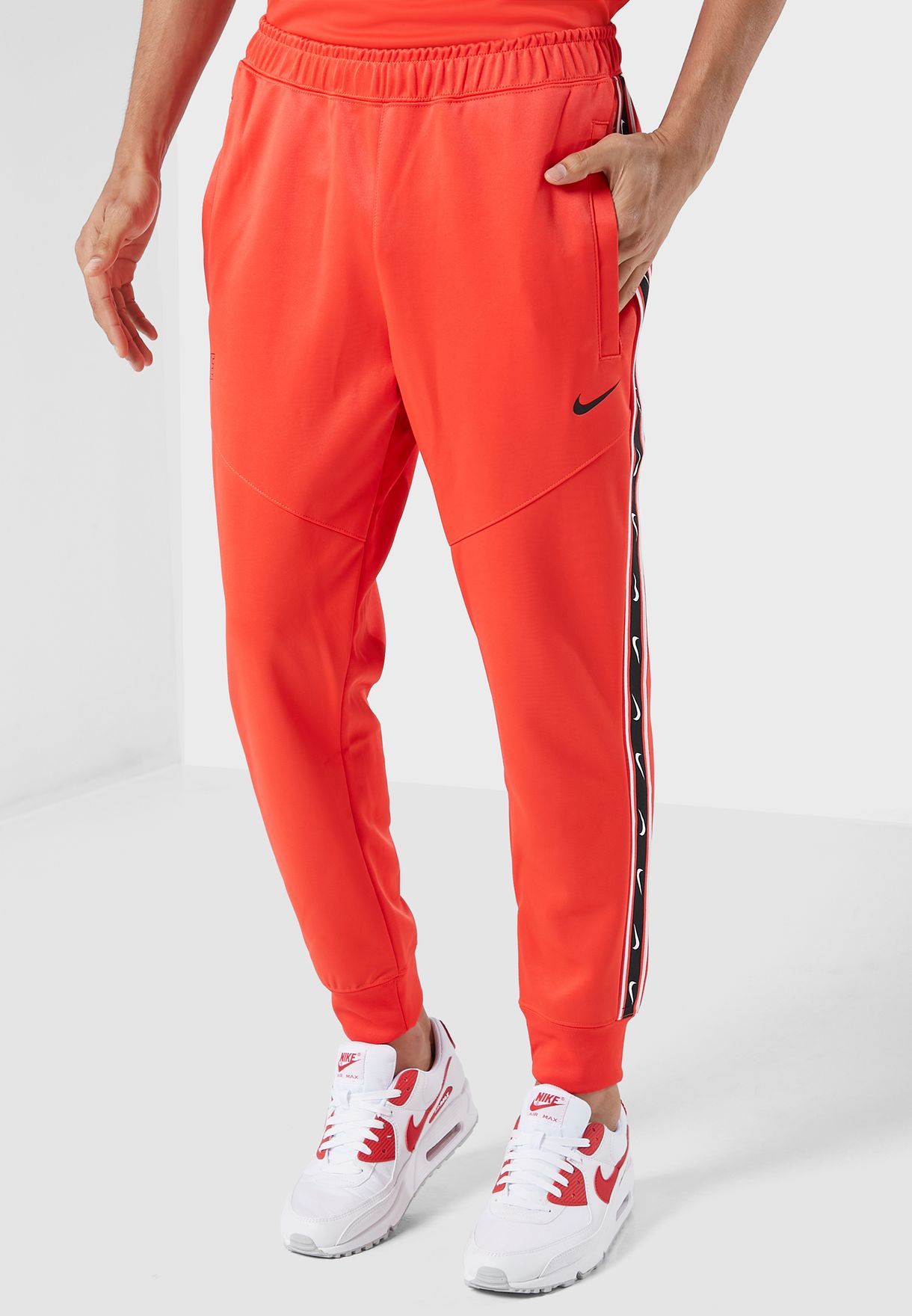 Buy Nike Red Nsw Repeat Swoosh Sweatpants For Kids In MENA, Worldwide ...