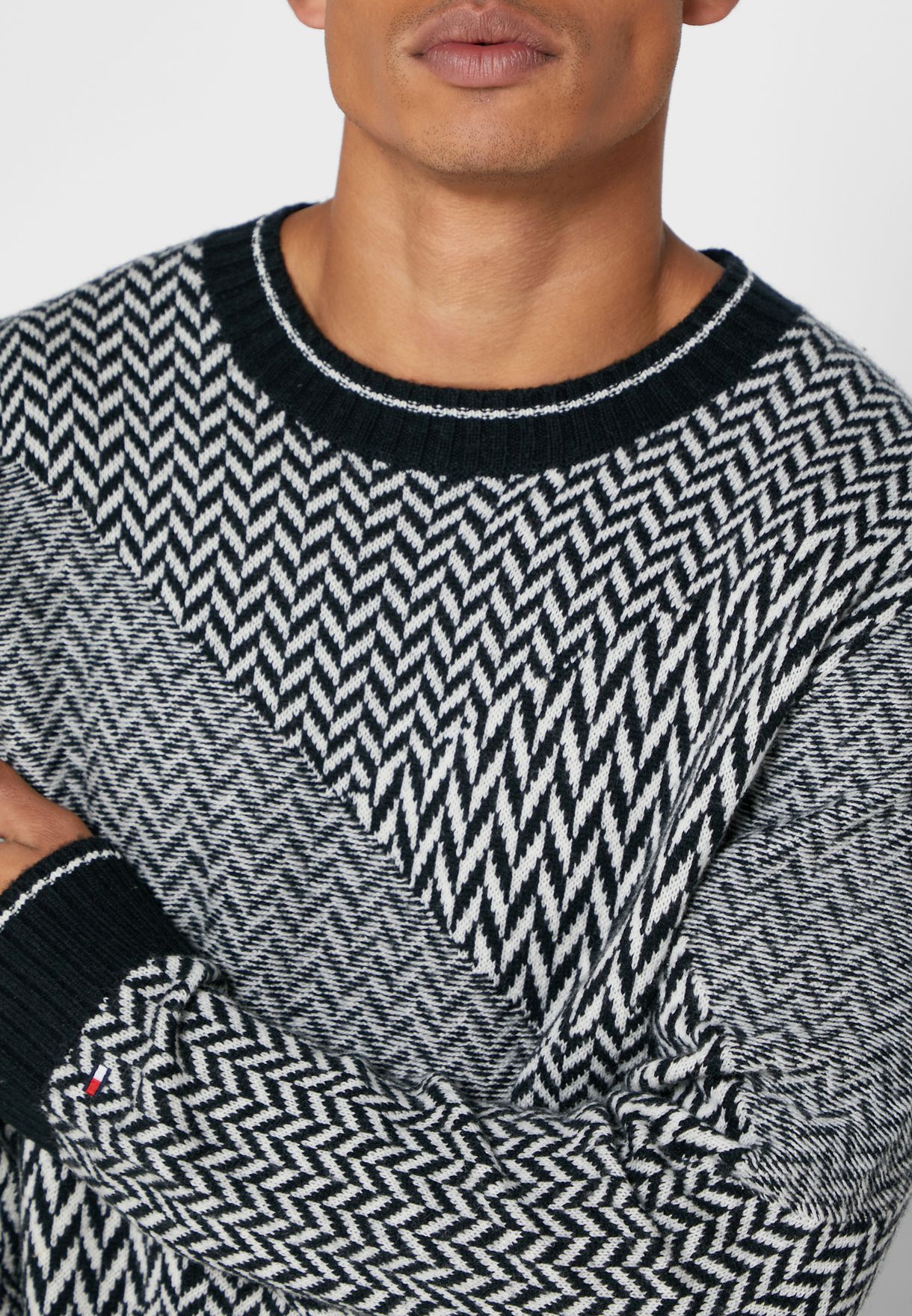 Chevron Print Sweater