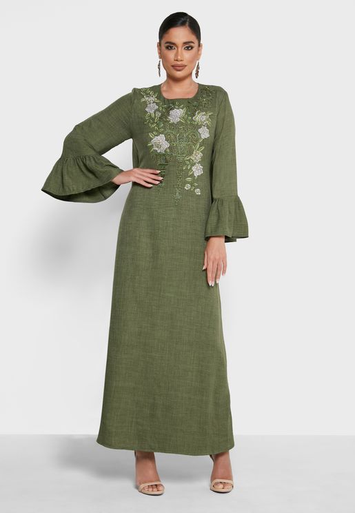 Embroidered Oversized Abaya