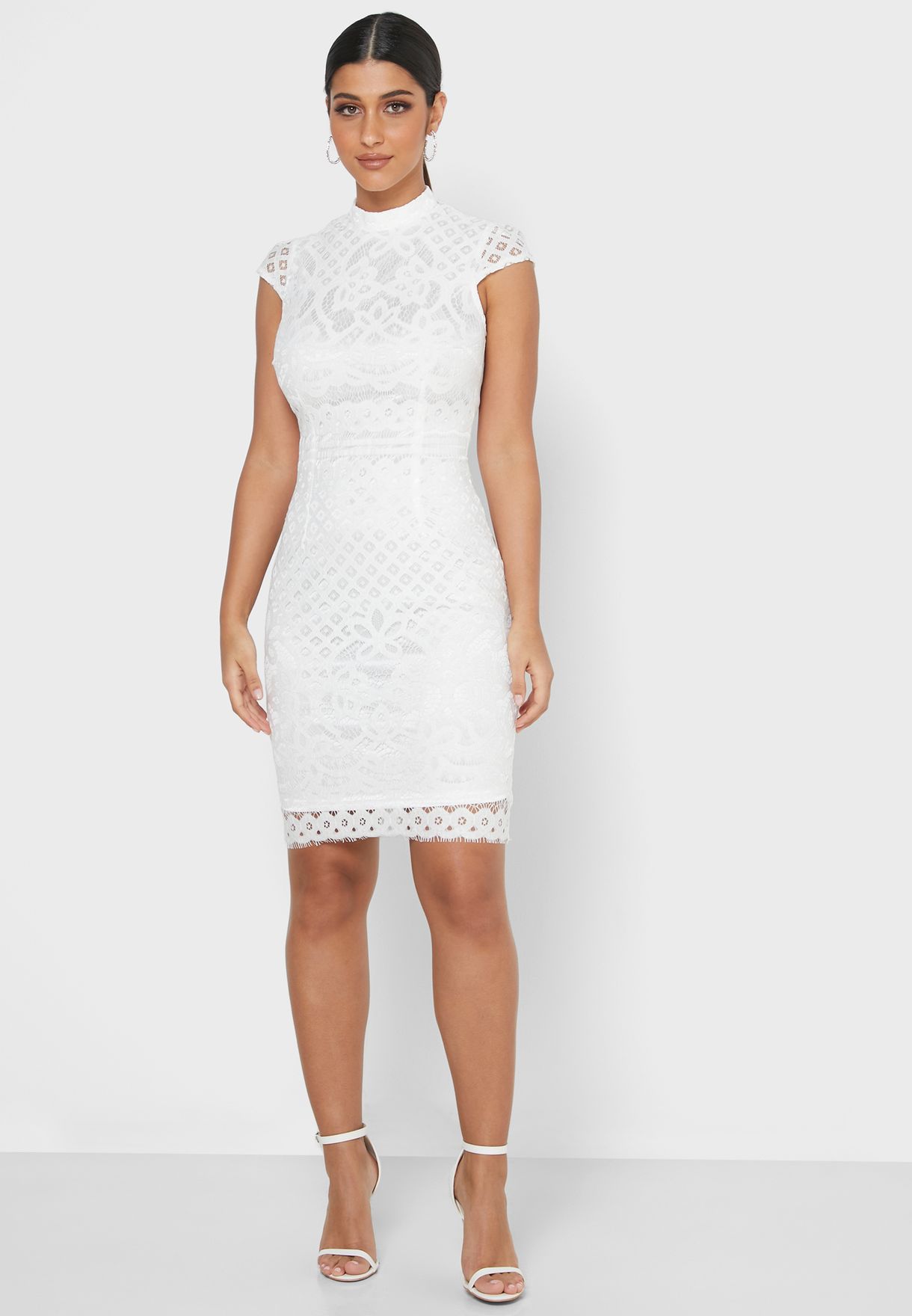 quiz white lace dress