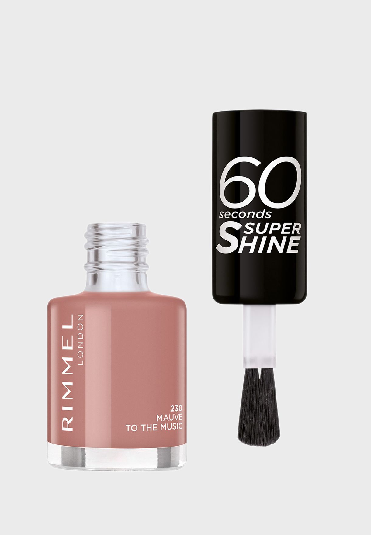 Buy Rimmel London white 60 Seconds Super Shine Nail Polish - 230 Mauve To The Music, 8ml for Women in Dubai, Abu Dhabi Buy Rimmel London white 60 Seconds Super Shine Nail Polish - 230 Mauve To The Music, 8ml for Women in Dubai, Abu Dhabi