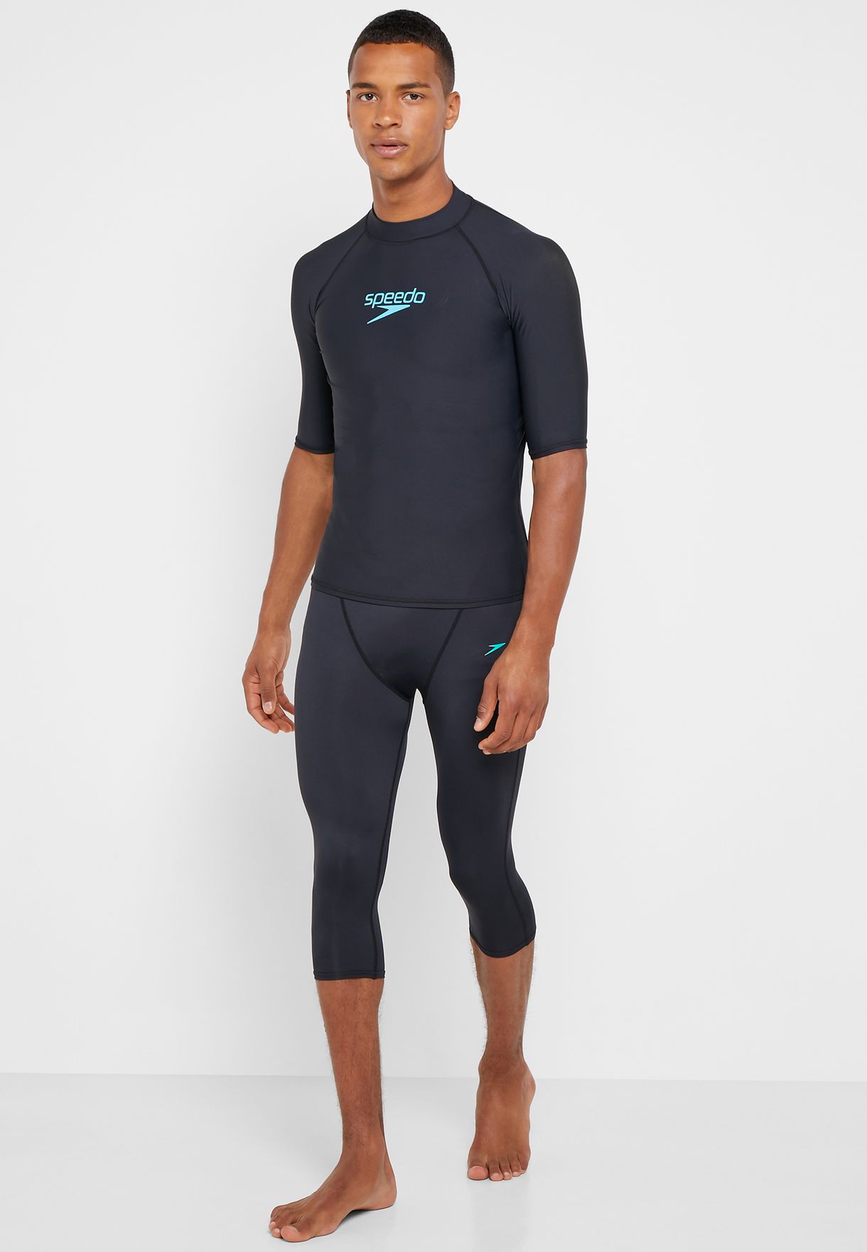 speedo rash guard mens