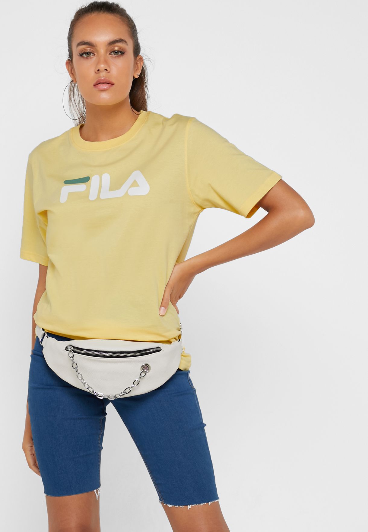 fila shirt womens yellow