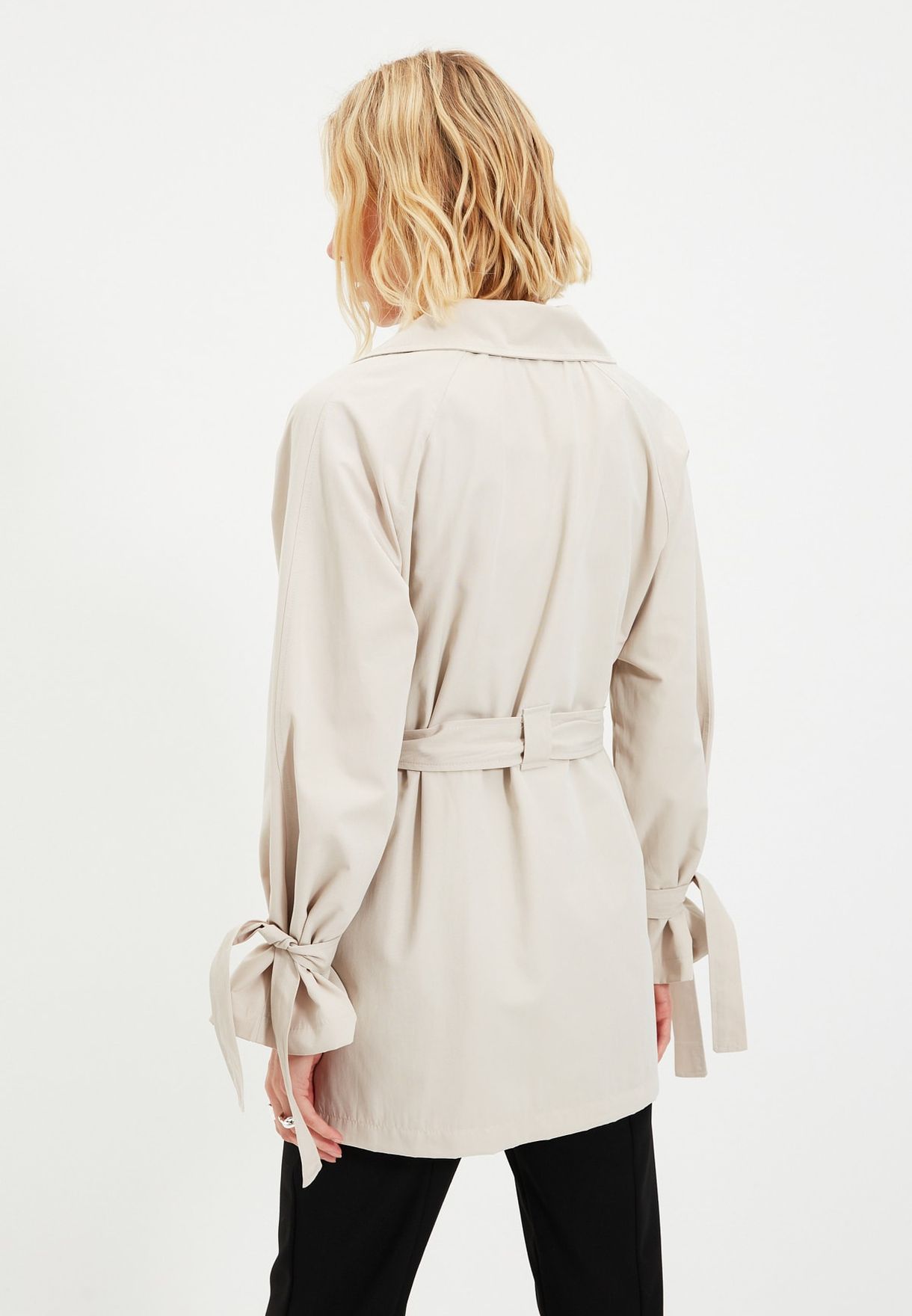 Pocket Detail Trench Coat
