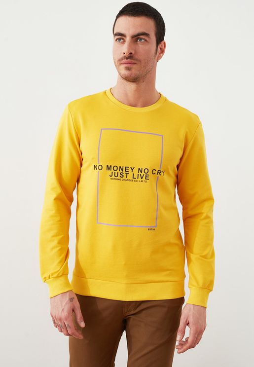 mens slogan sweatshirts