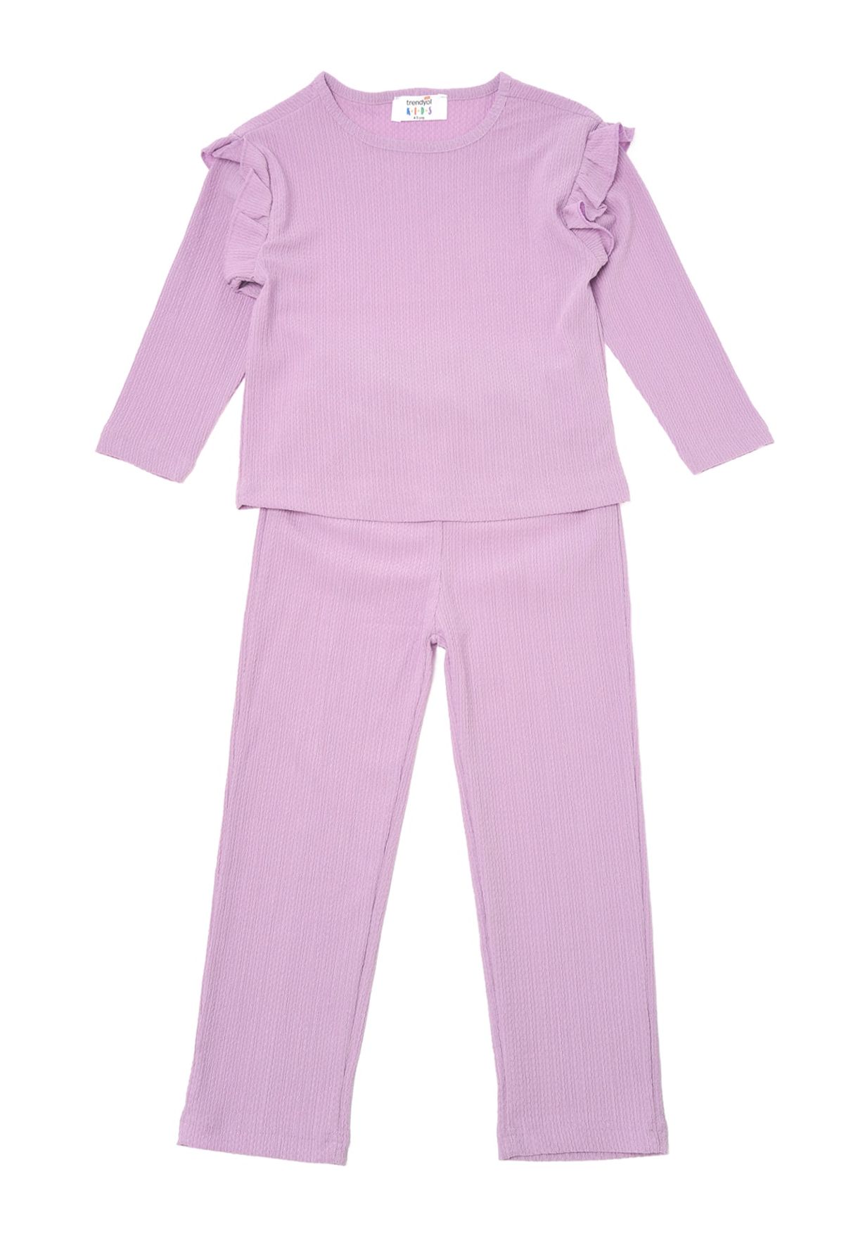 Kids Frill Detail Top & Trousers Set