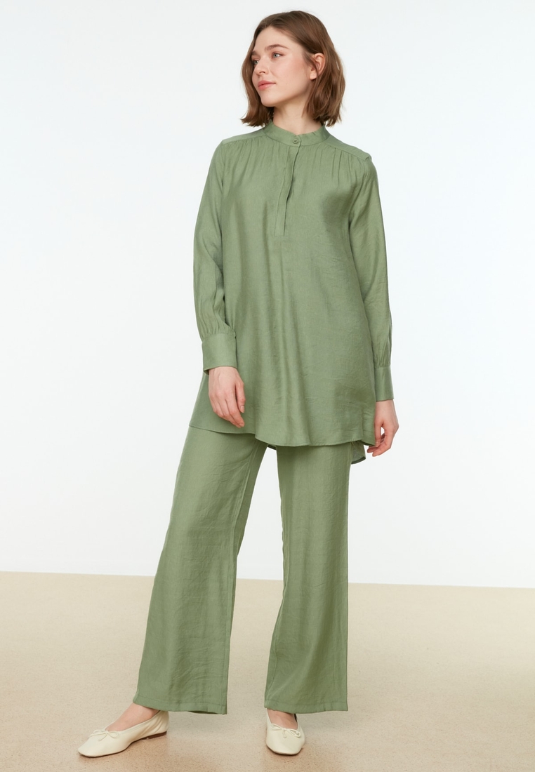 Mona Tunic Pants Set - Emerald