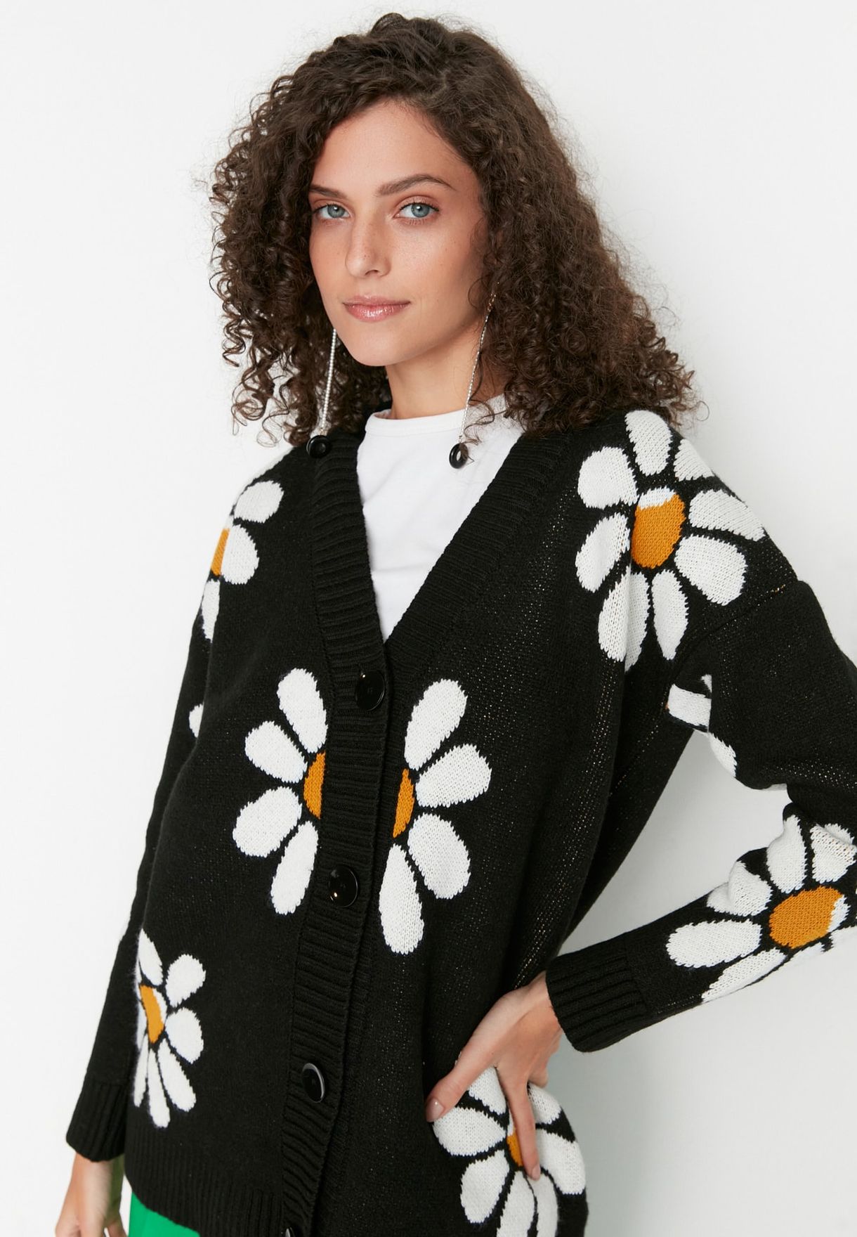 Button Down Knitted Cardigan