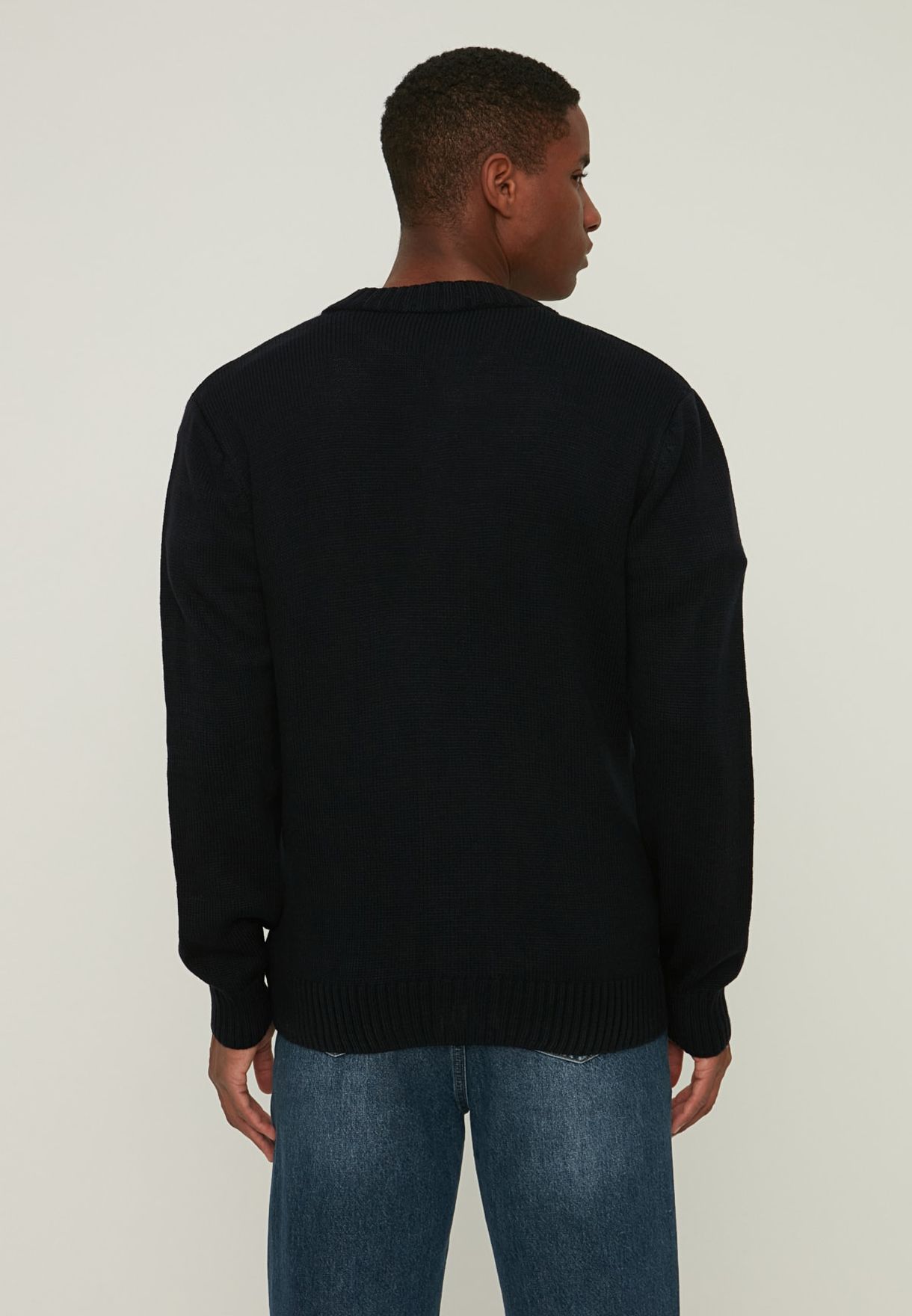 Knitted Button Detail Cardigan