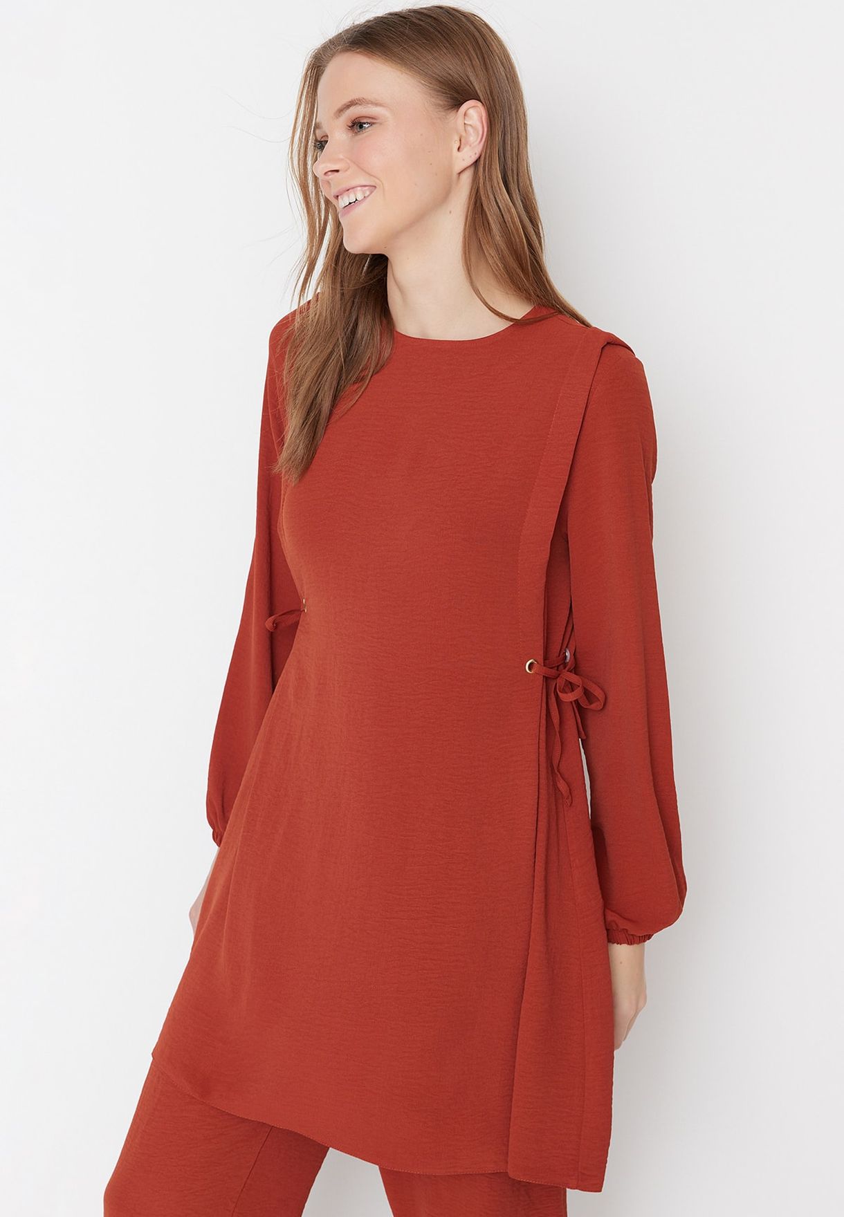 Puff Sleeve Top & Flared Pants Set