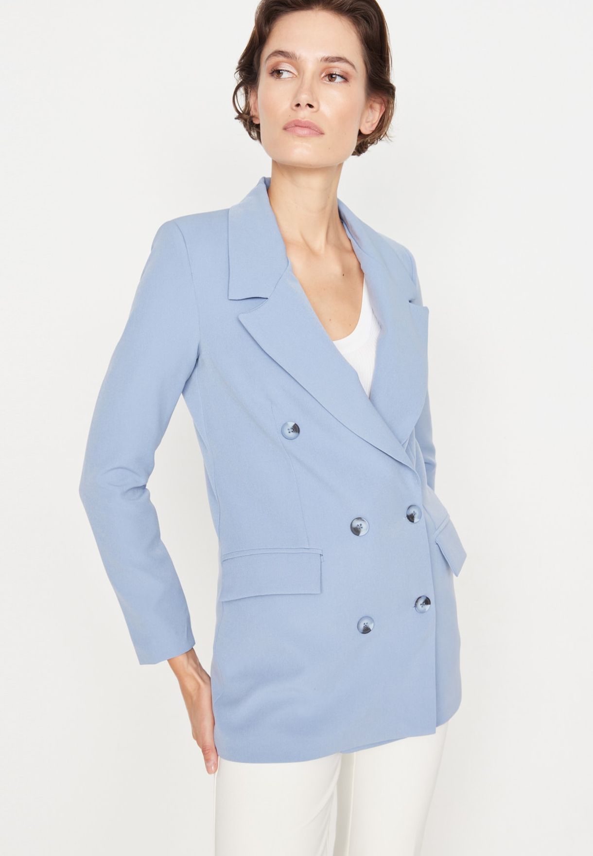 Button Detail Blazer
