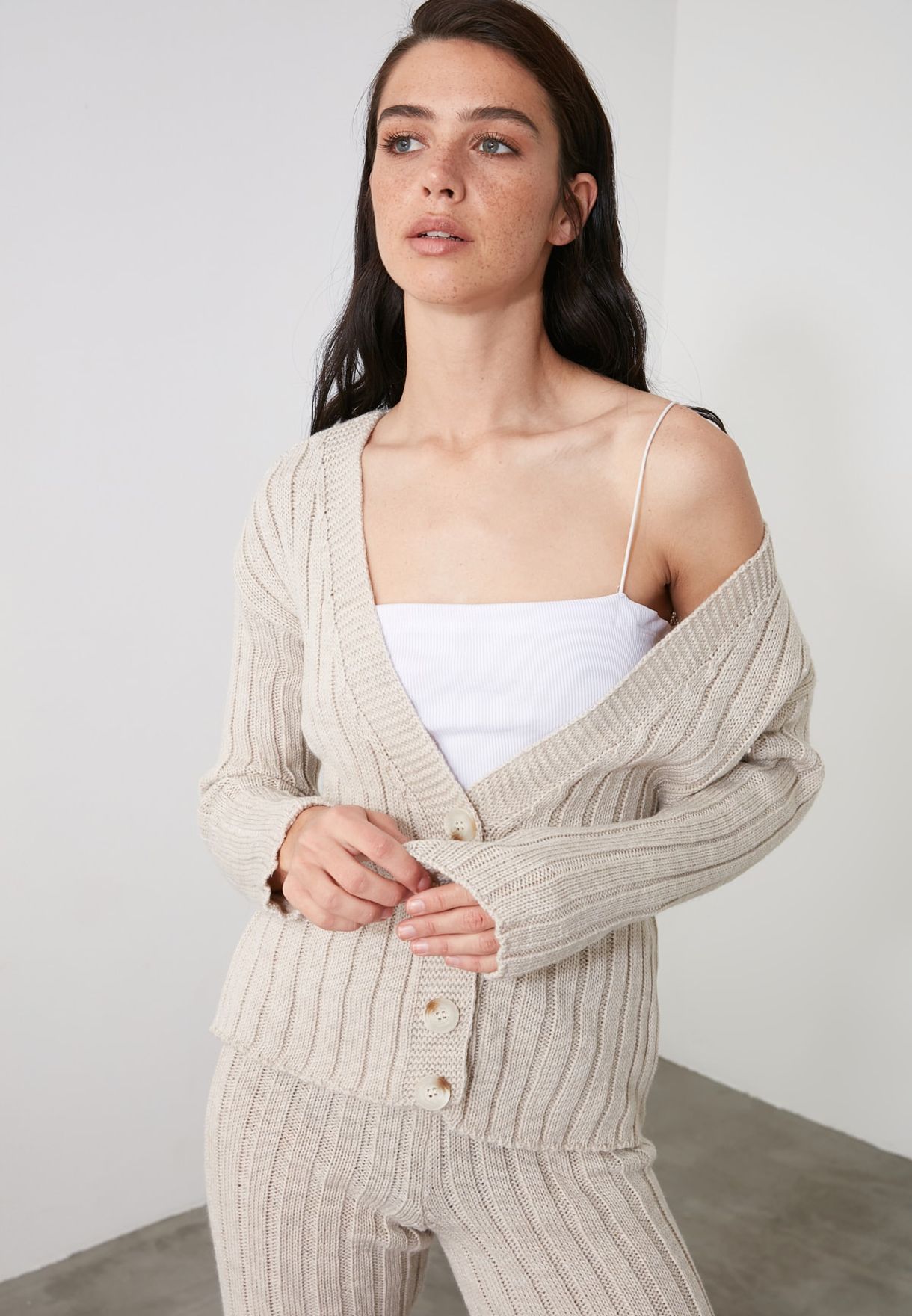 pants and cardigan set