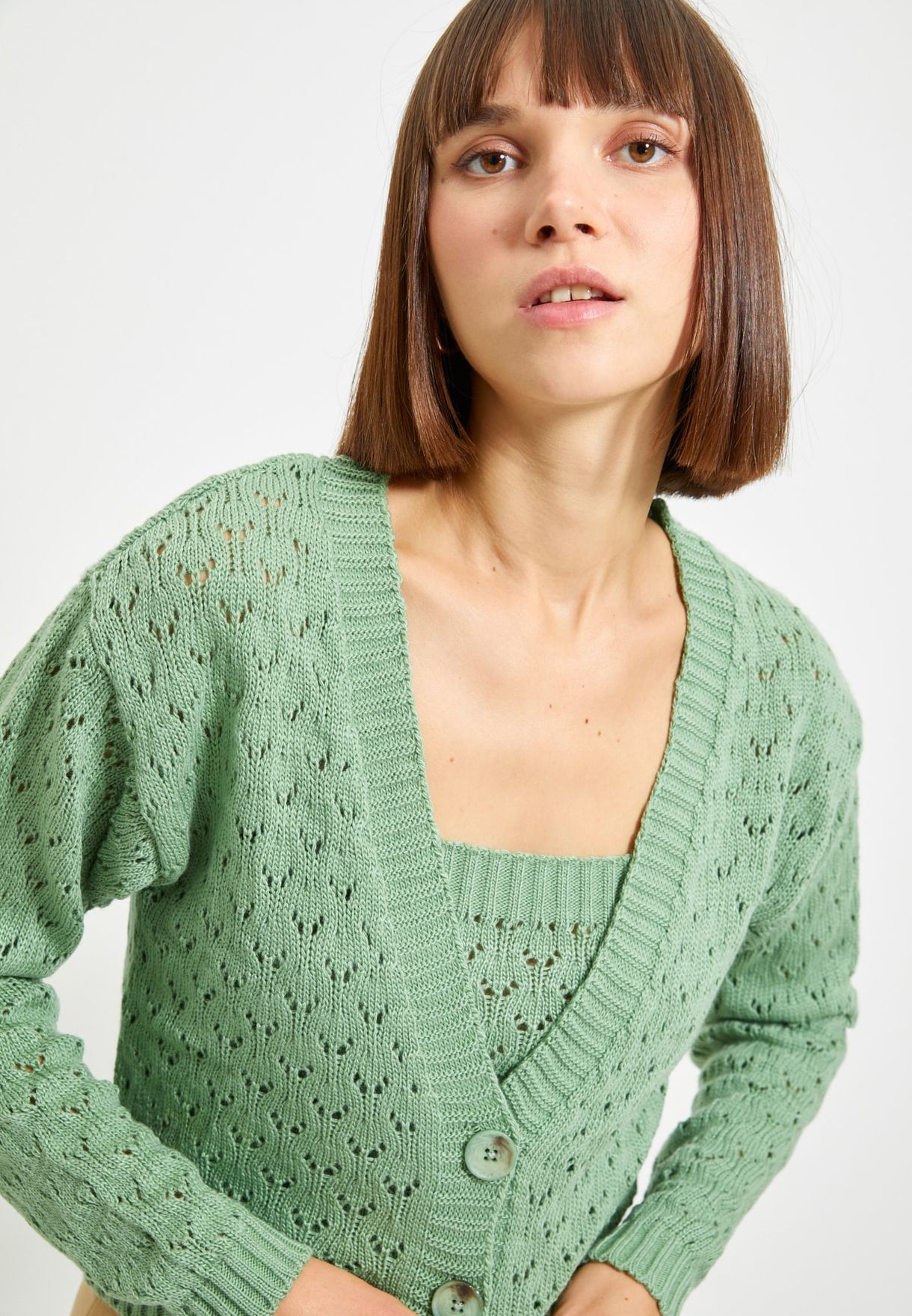cardigan knit set
