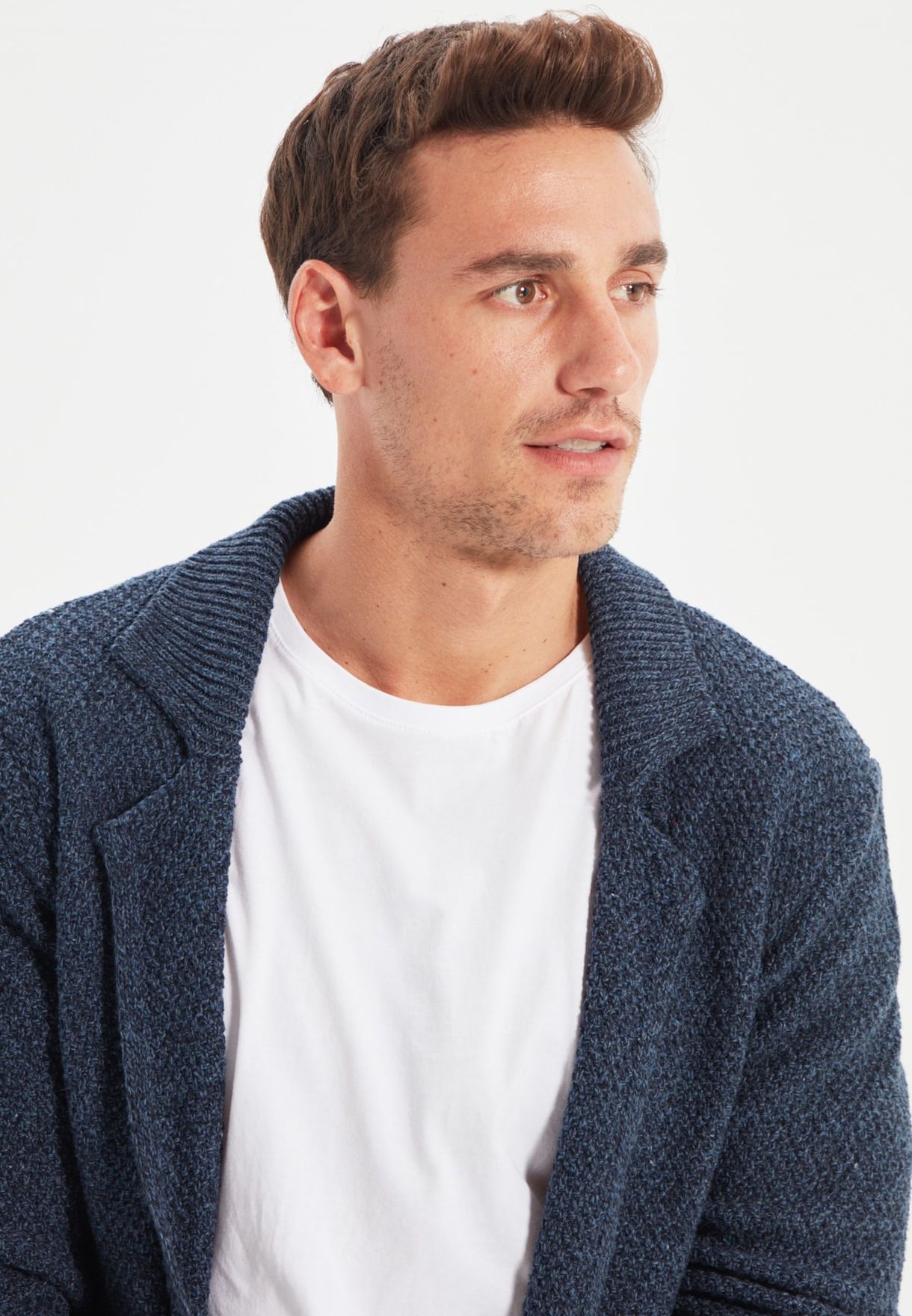 Textured Knitted Cardigan