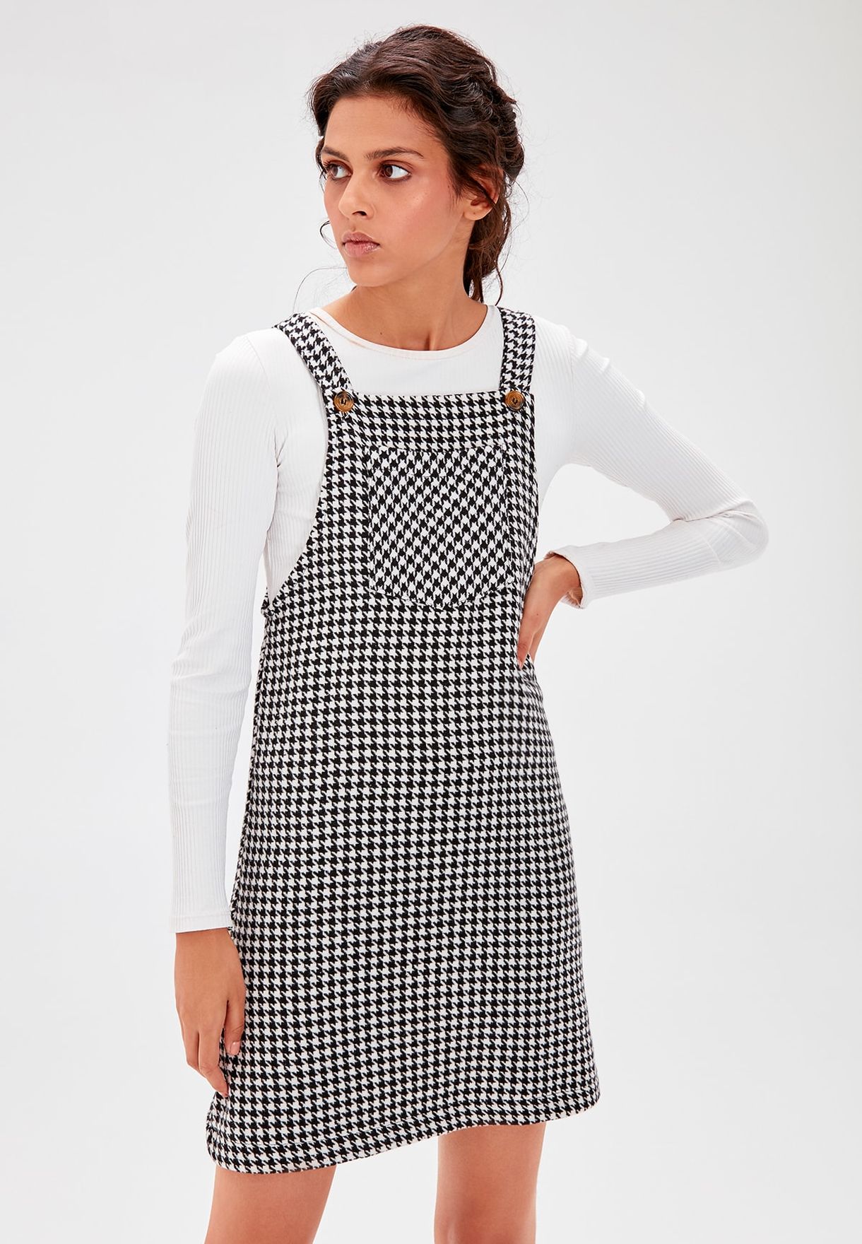 dog tooth pinafore