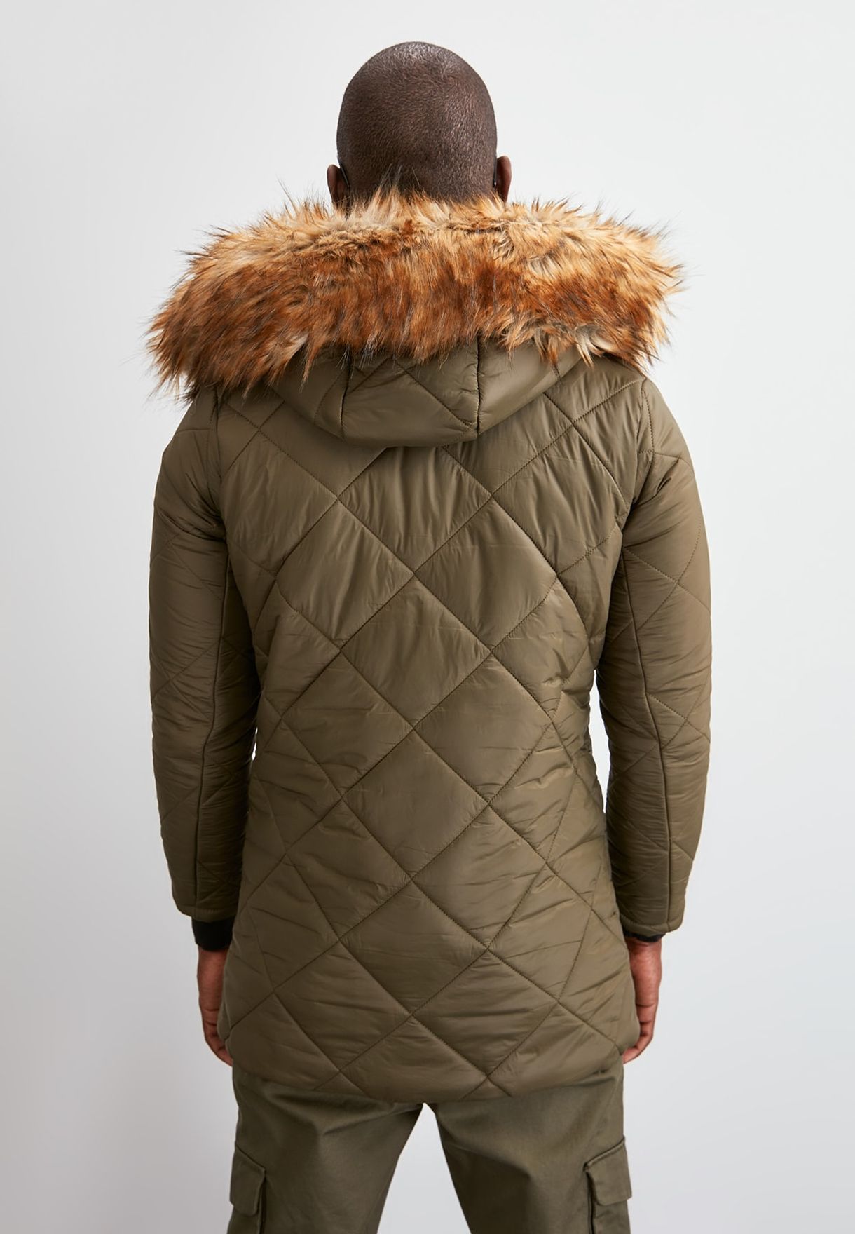 quilted parka jacket