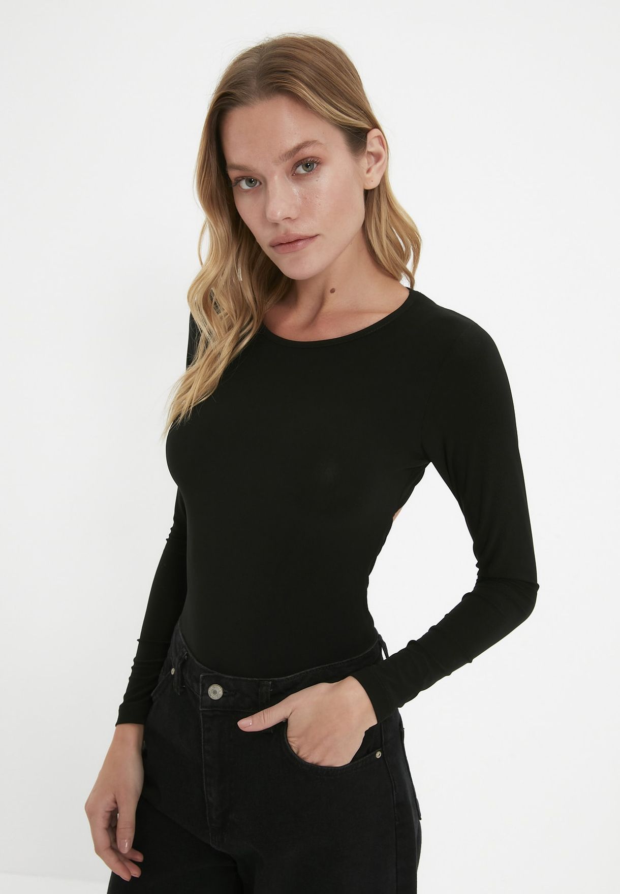 Crew Neck Knitted Body