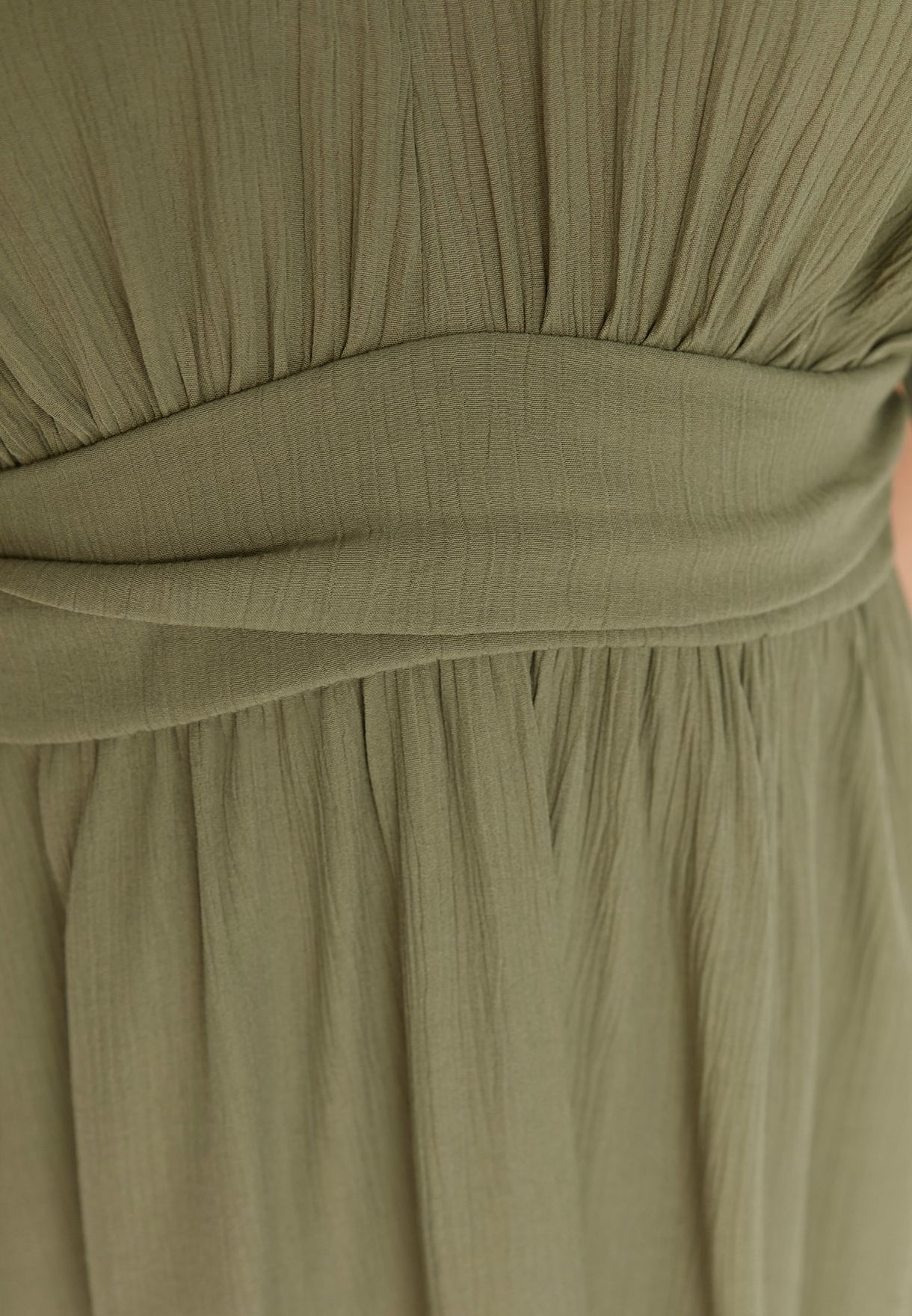 khaki kaftan dress