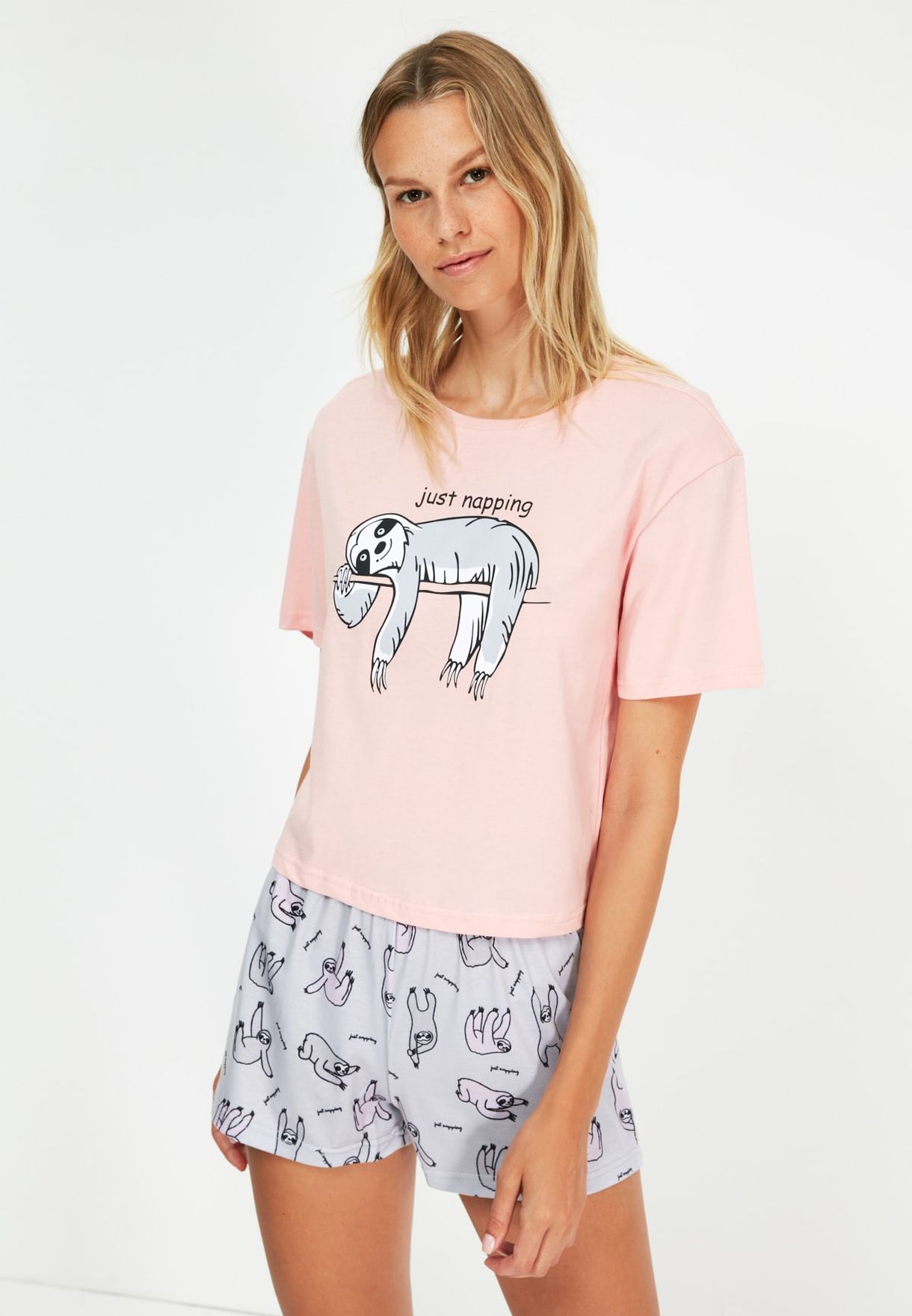 Buy Trendyol multicolor Printed Pyjama Set for Women in Manama, other ...