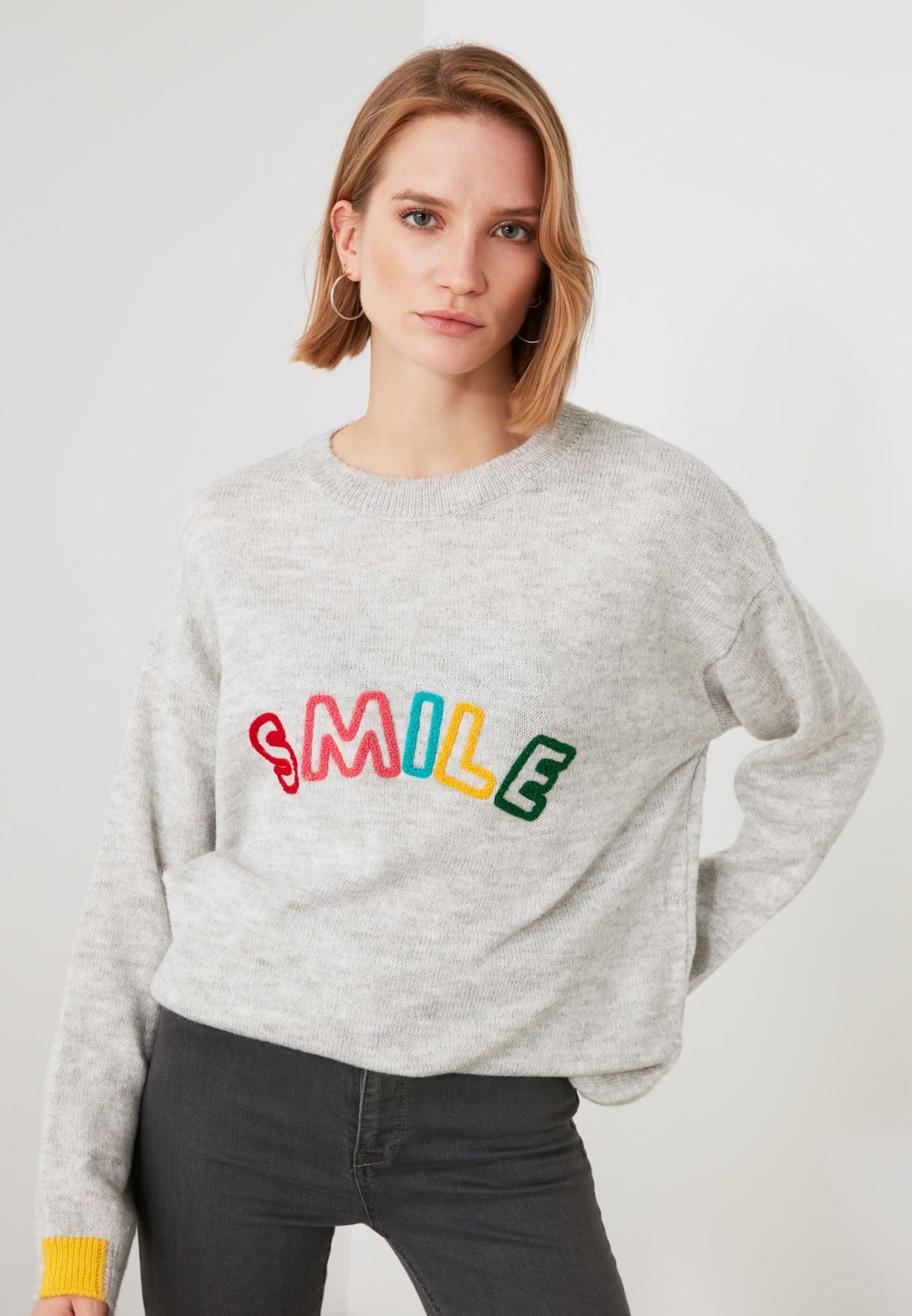 womens slogan sweater